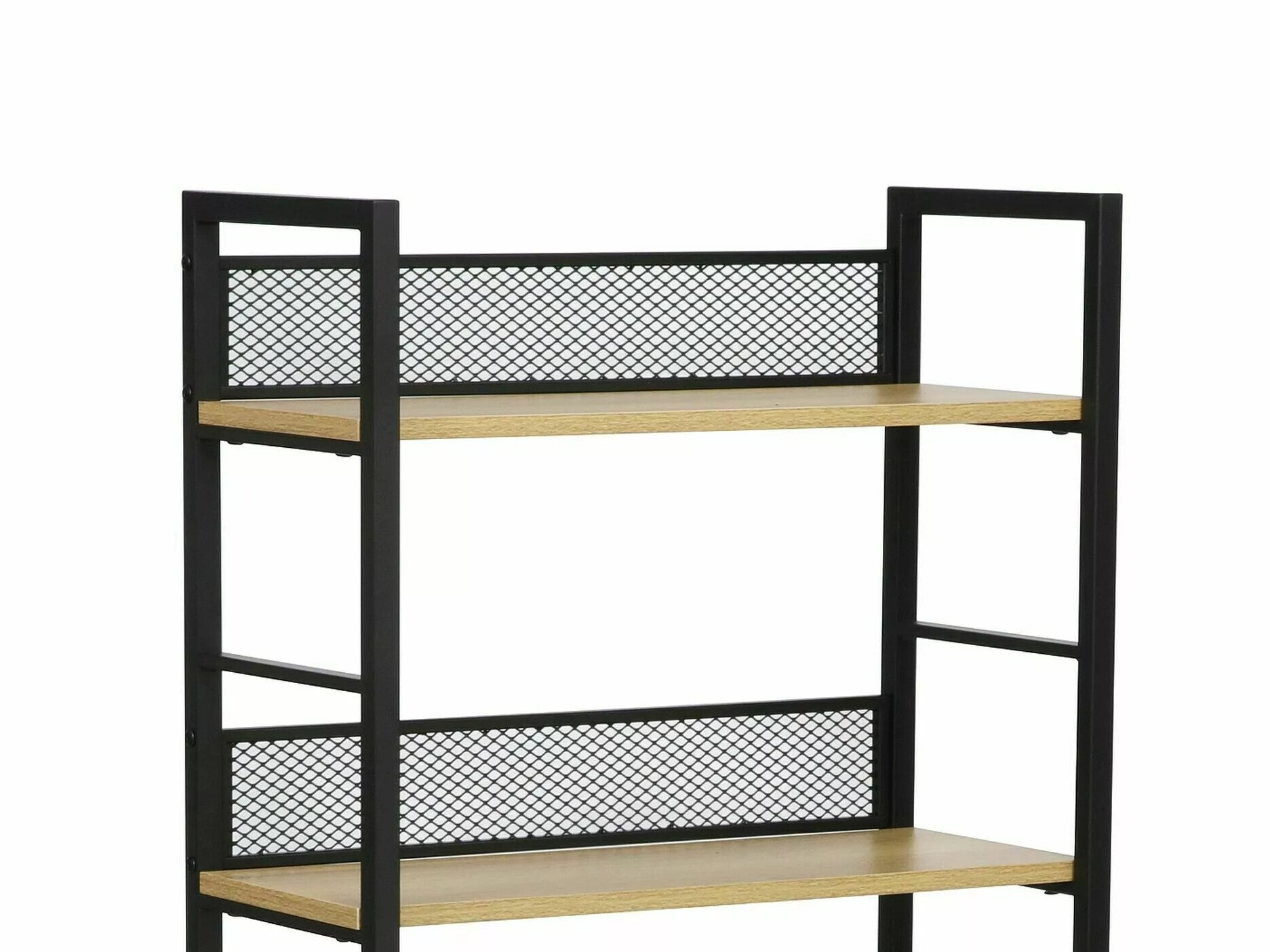 Стеллаж Detroit 189 (Чёрный + Дуб)