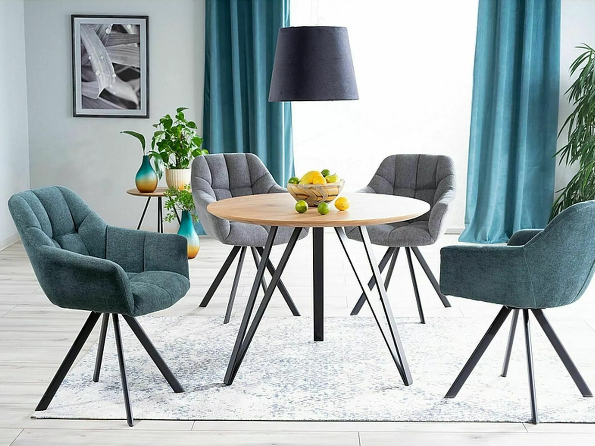 Galds Detroit 251 (Melns + Ozols)