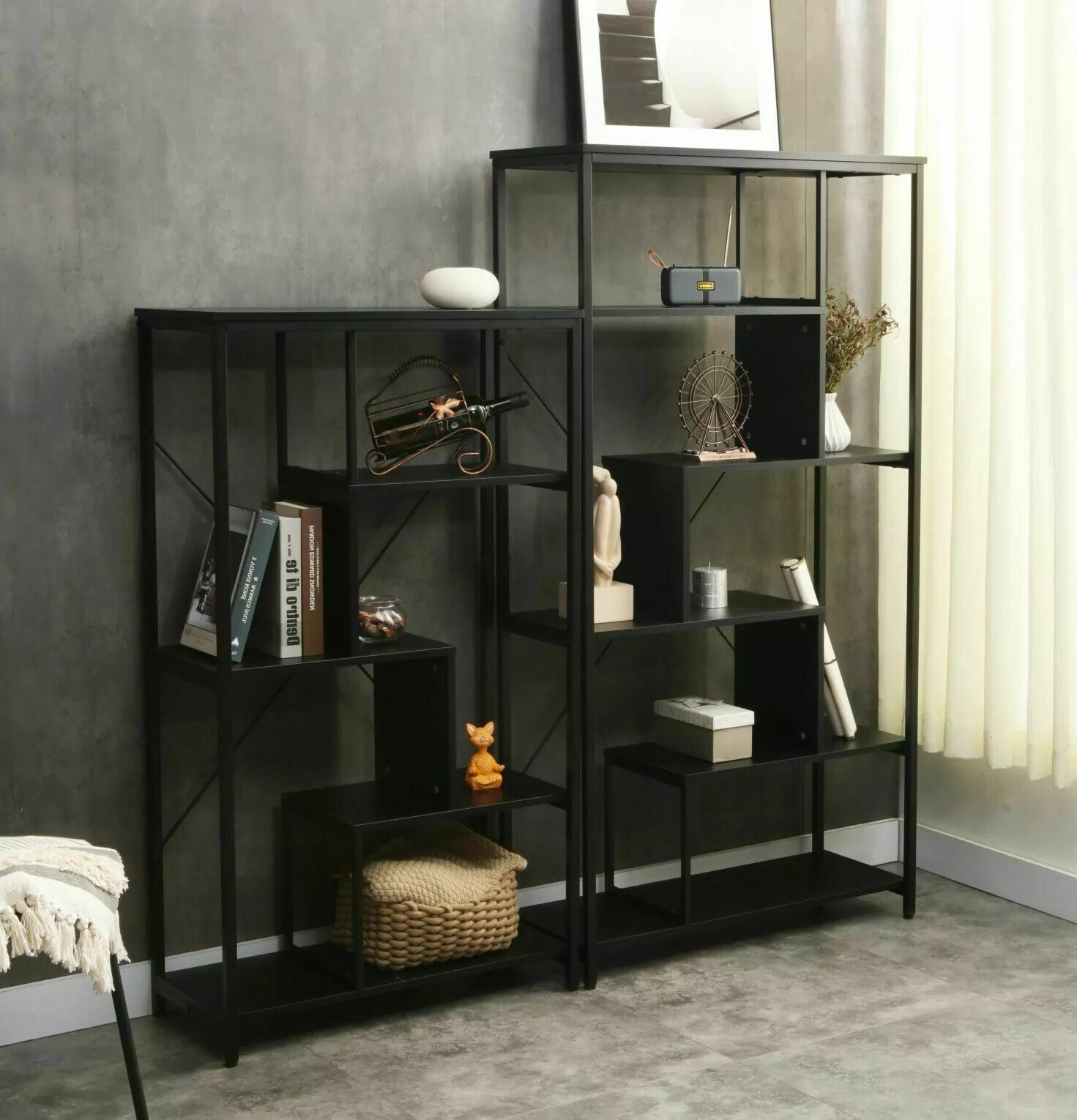 Plaukts Detroit 234 (Melns)