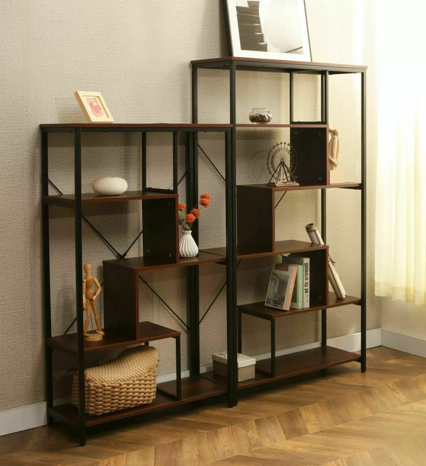 Plaukts Detroit 235 (Riekstkoks + Melns)