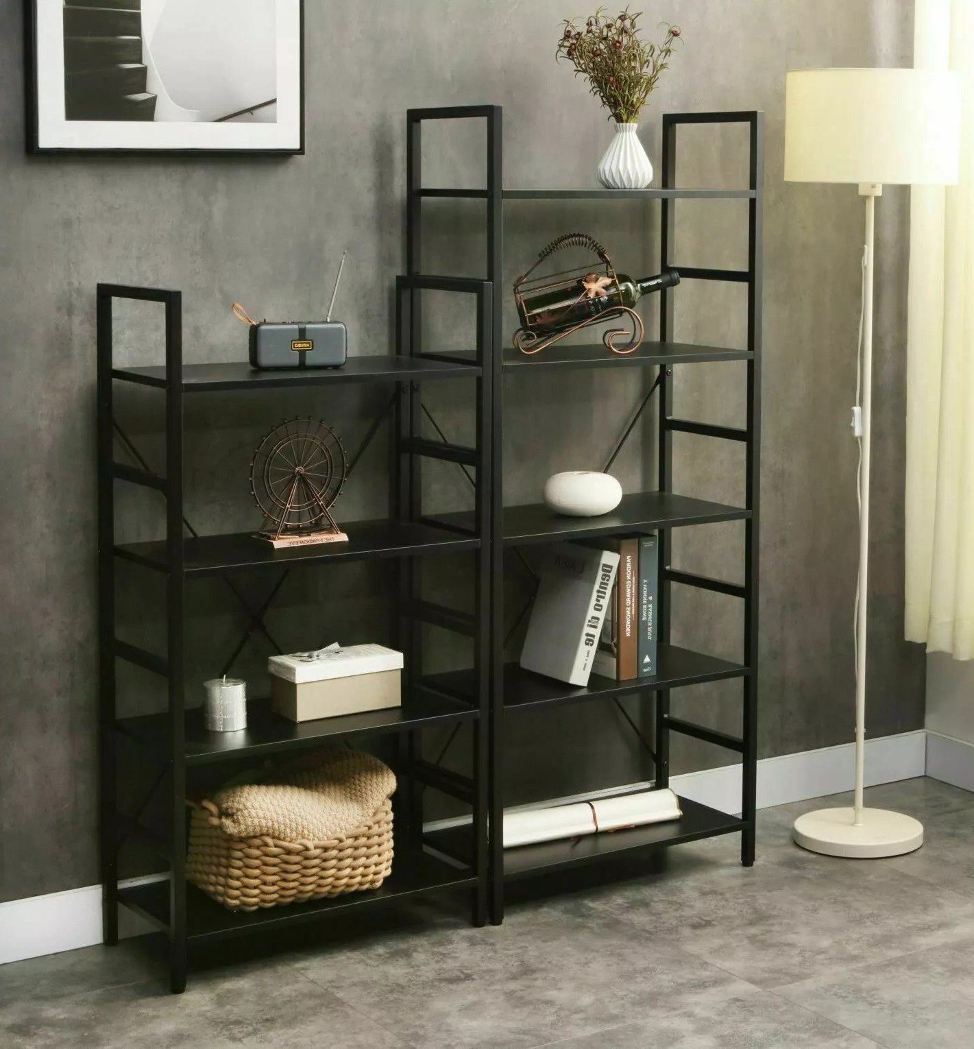 Plaukts Detroit 427 (Melns)