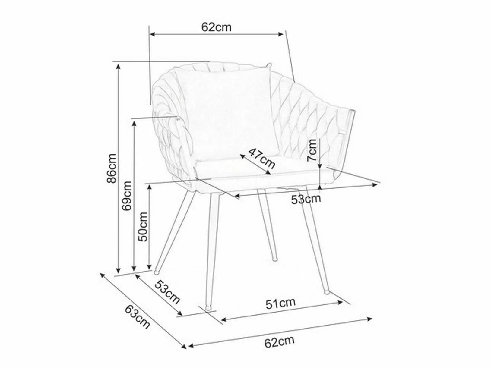 Стул Detroit 228 (Серый)