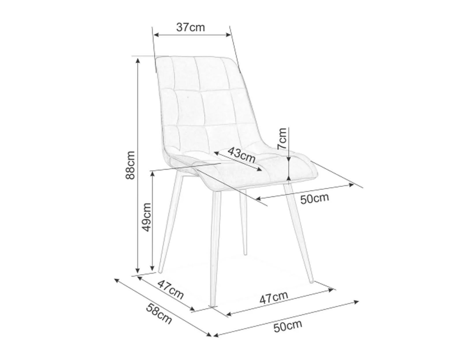 Krēsls Detroit 288 (Pelēks)