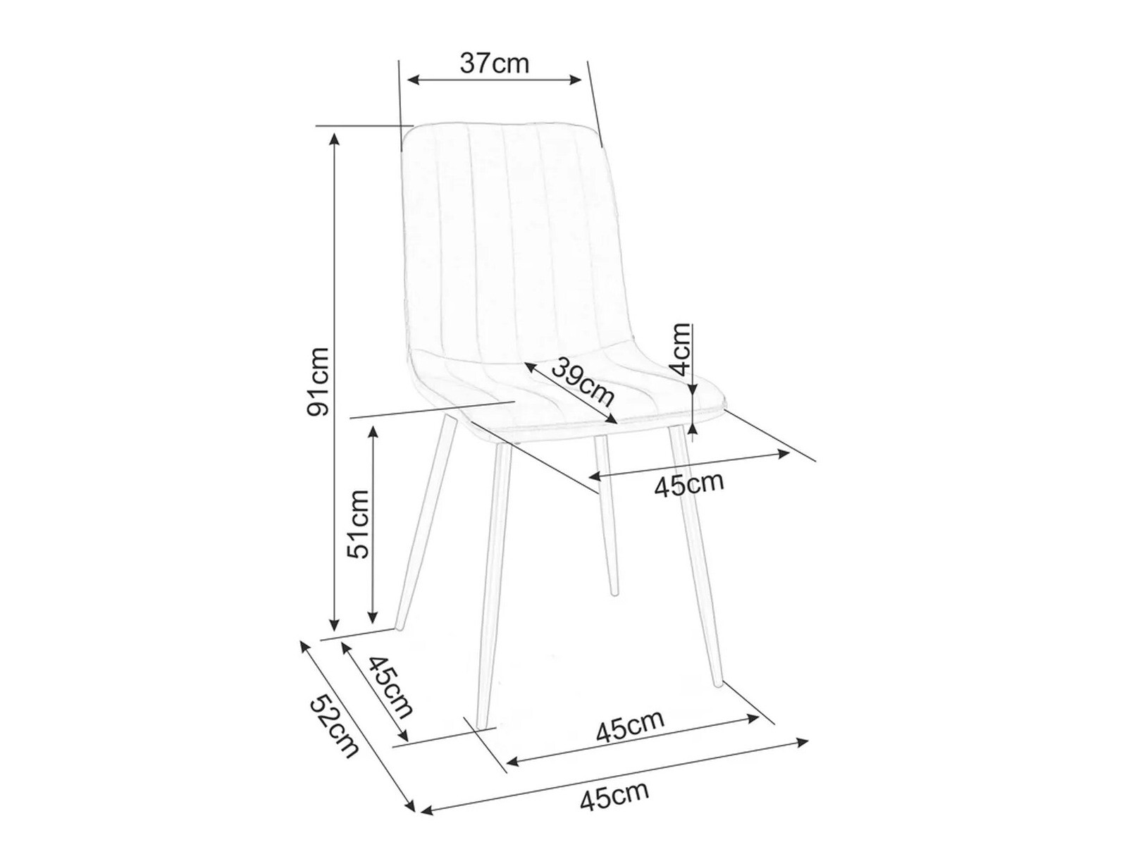 Стул Detroit 287 (Бежевый)