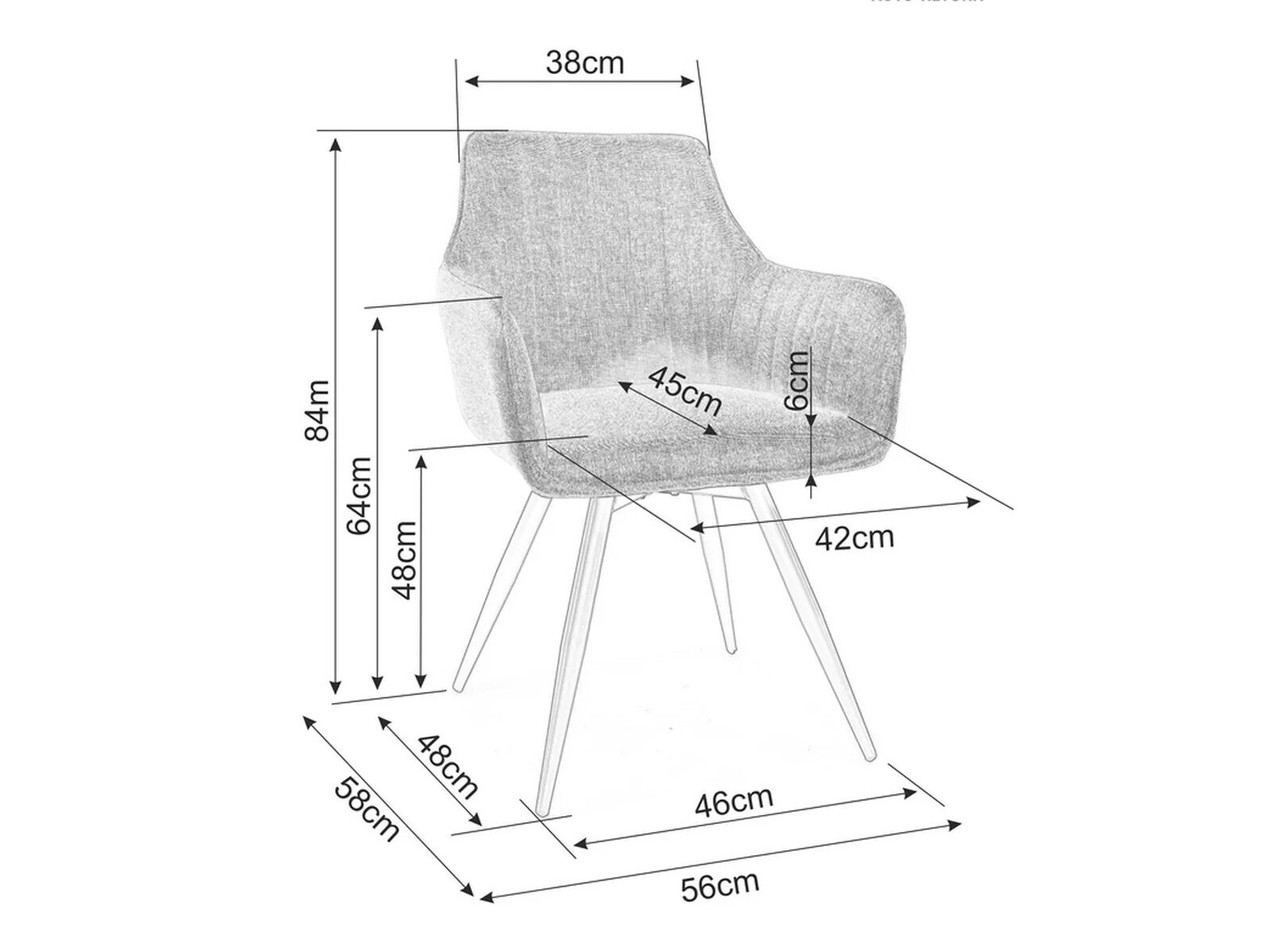 Стул Detroit 289 (Бежевый)