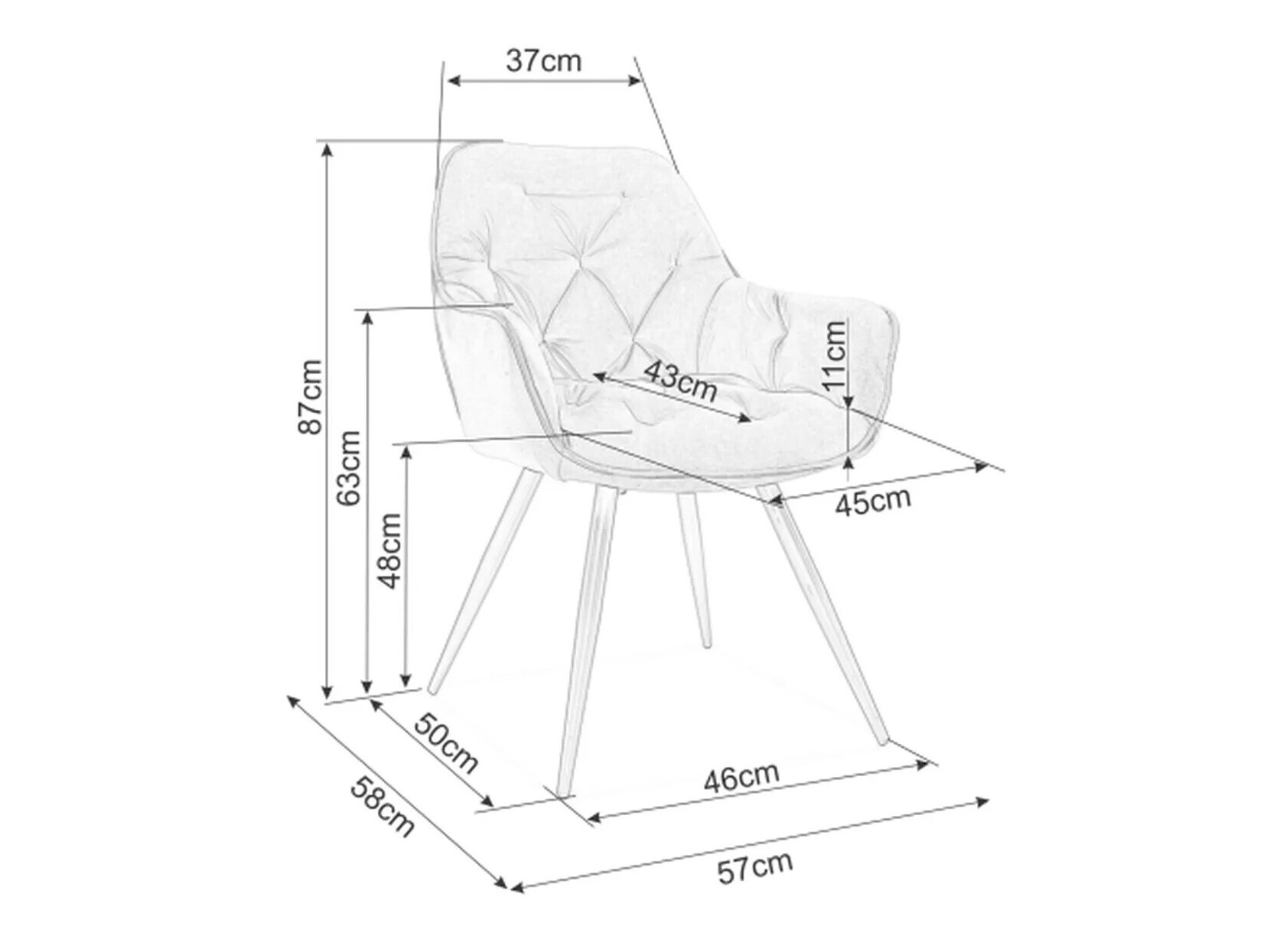 Krēsls Detroit 354 (Bēšs)