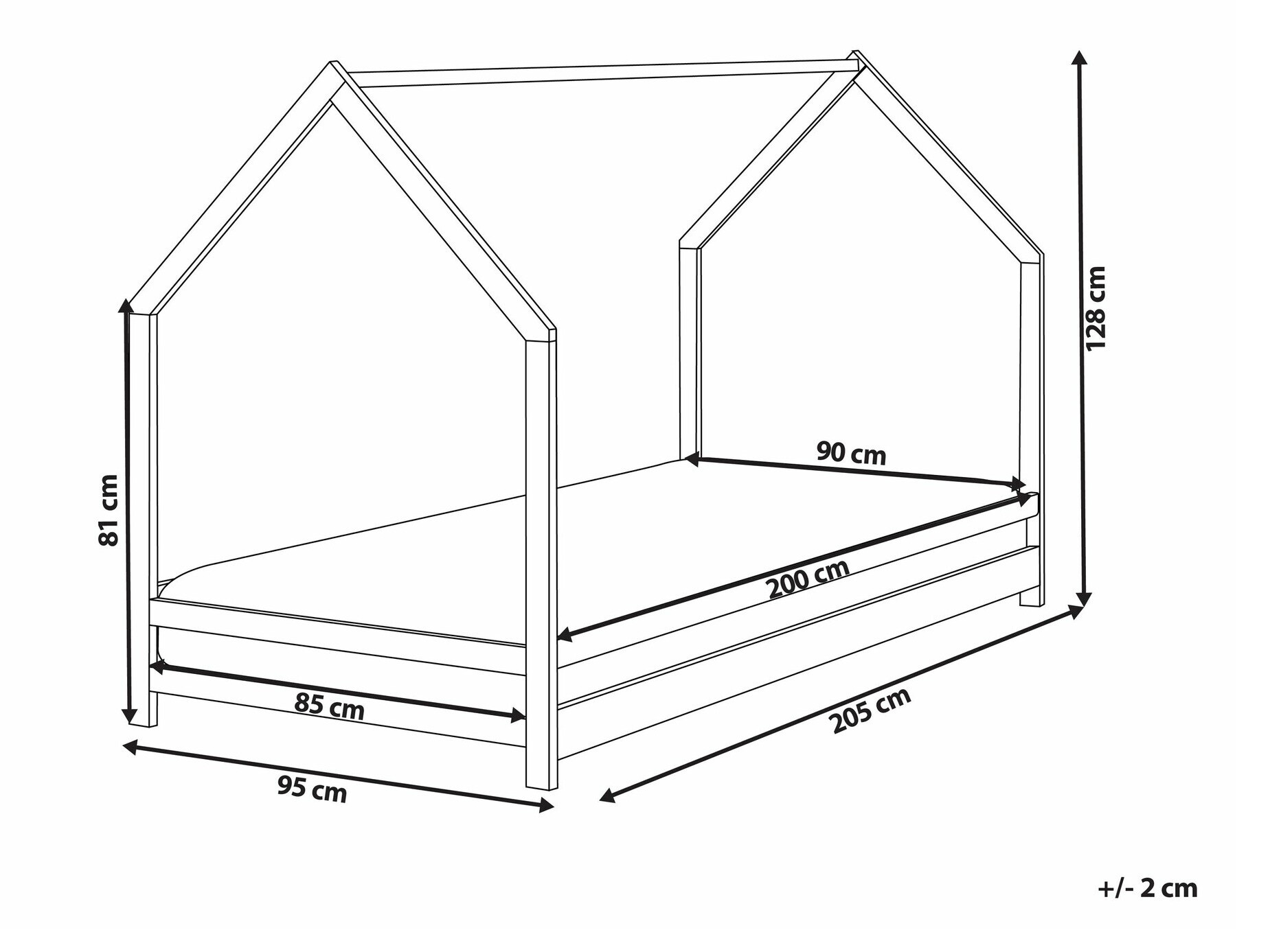 Кровать Berwyn 1997 (Светлое дерево)