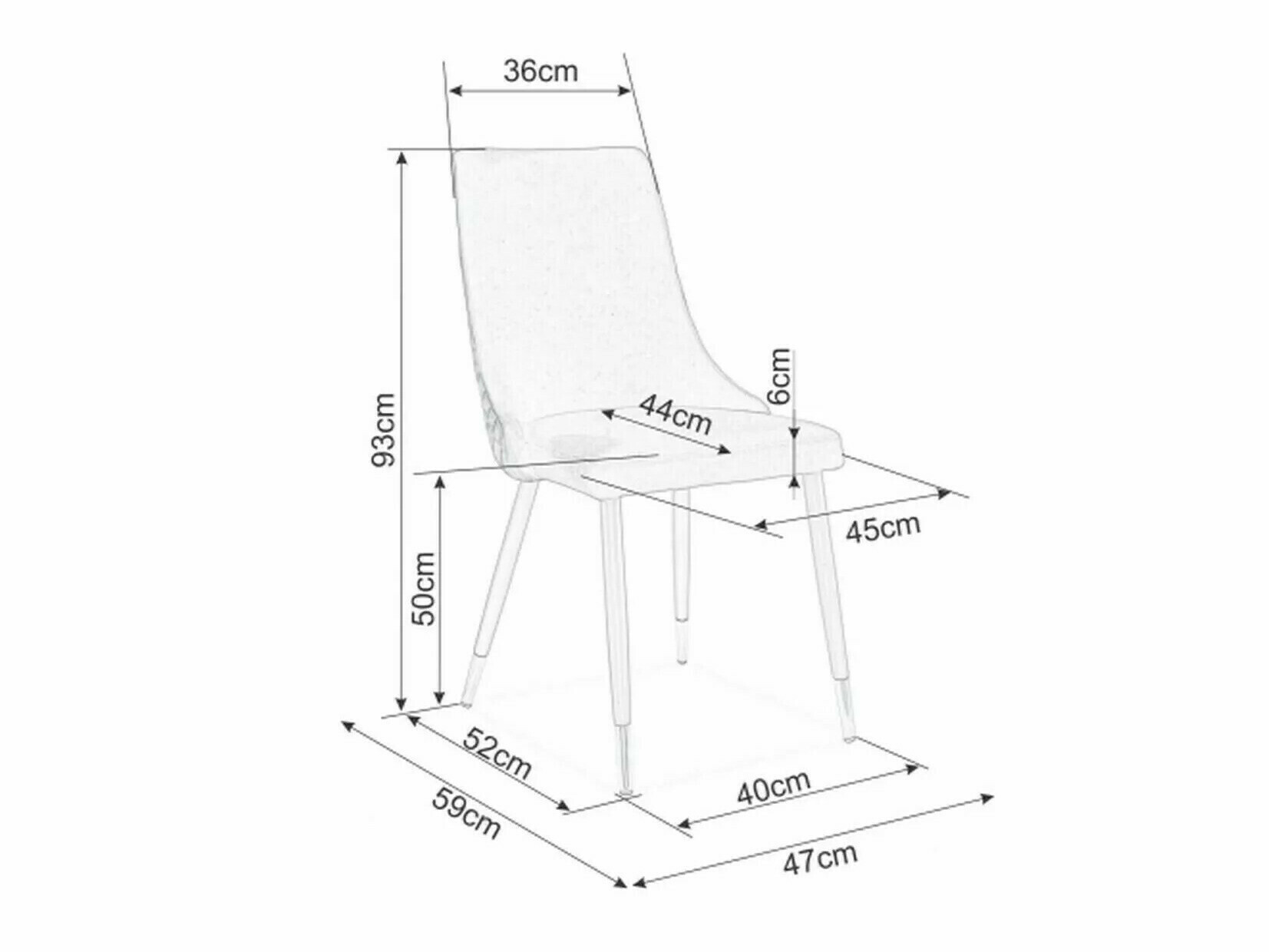 Стул Detroit 347 (Бежевый)