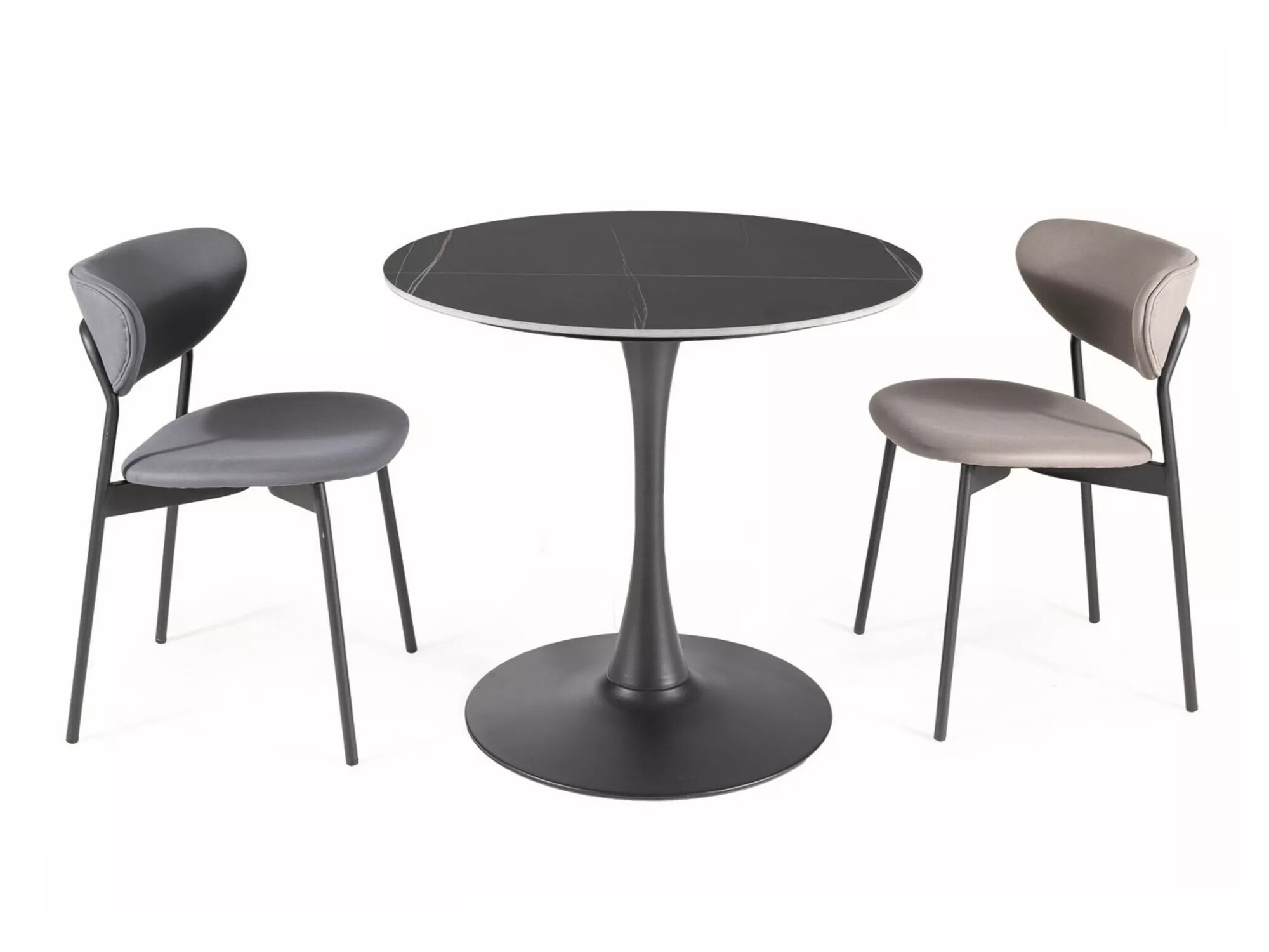 Galds Detroit 377 (Melns + Melnais marmors)