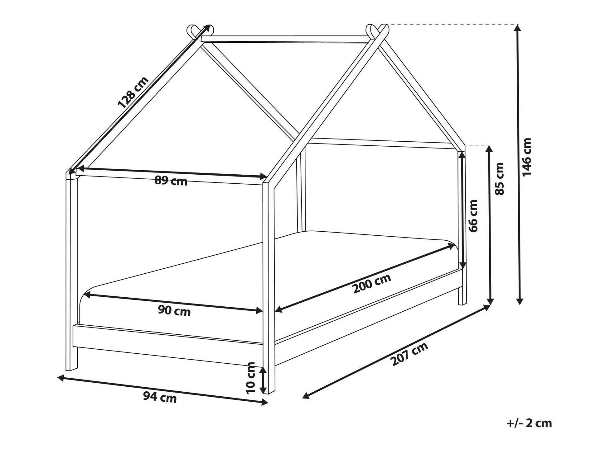 Кровать Berwyn 2000 (Серый)