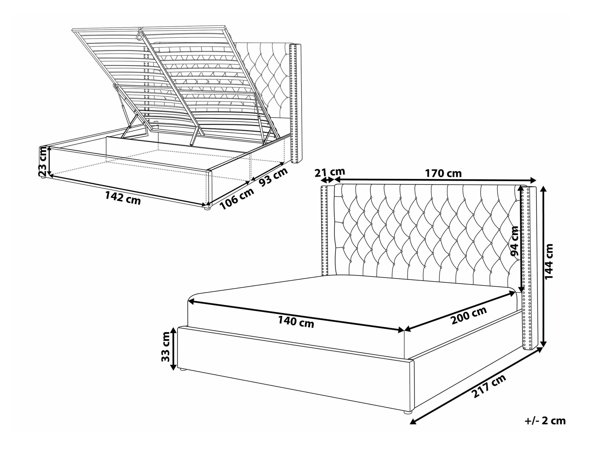 Кровать Berwyn 584 (Белый)