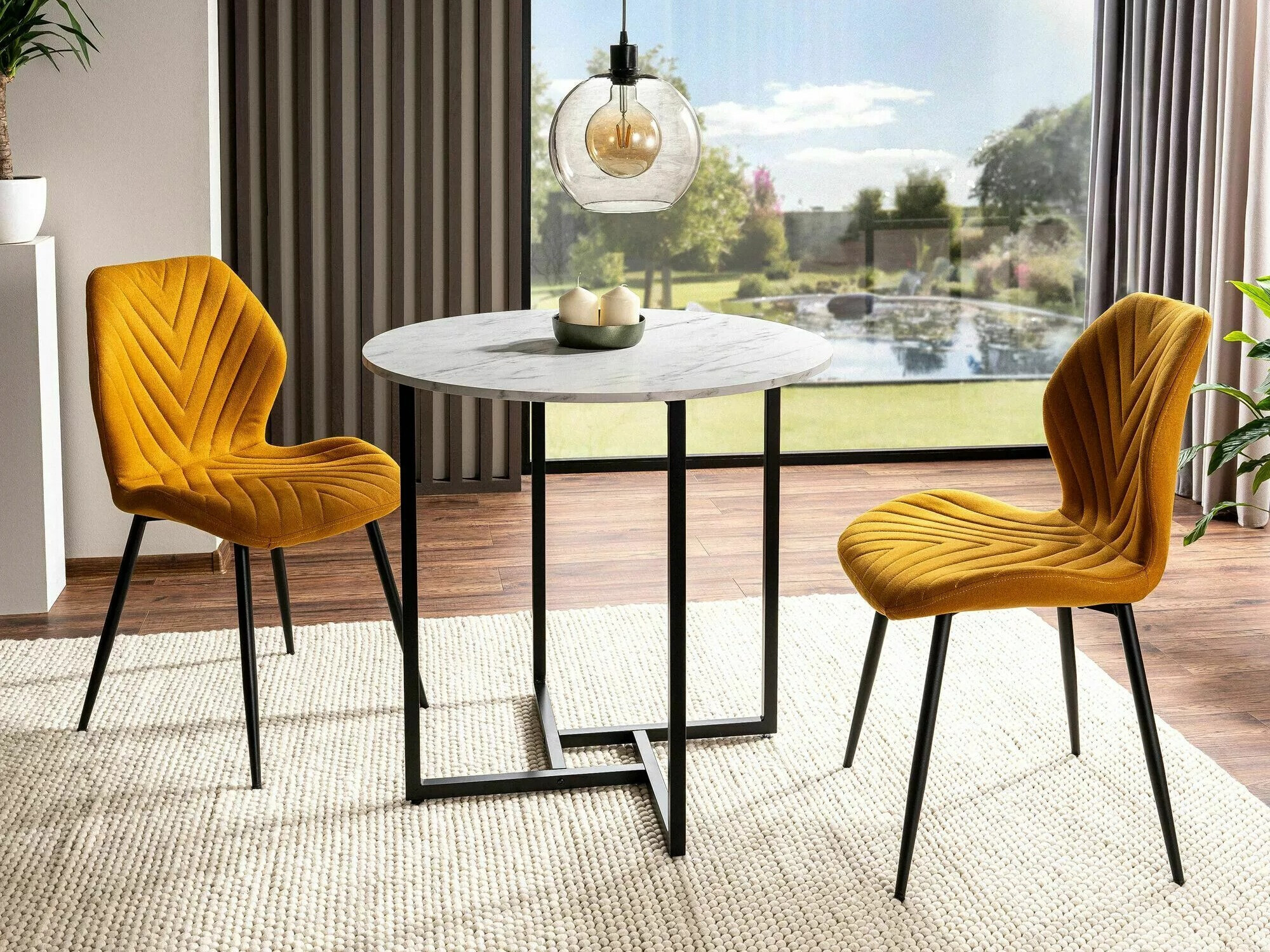 Galds Detroit 386 (Balts marmors)