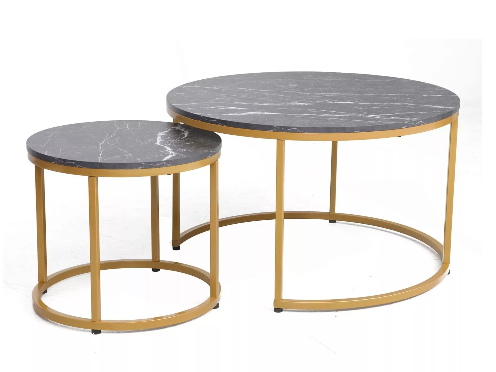 Комплект журнальных столиков Detroit 397 (Черный мрамор)