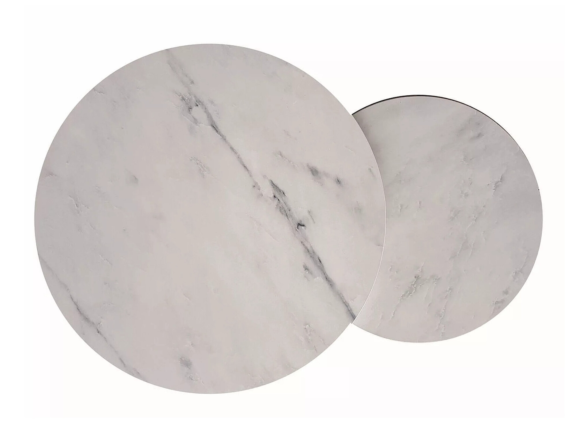 Žurnālu galdiņu komplekts Detroit 397 (Balts marmors)