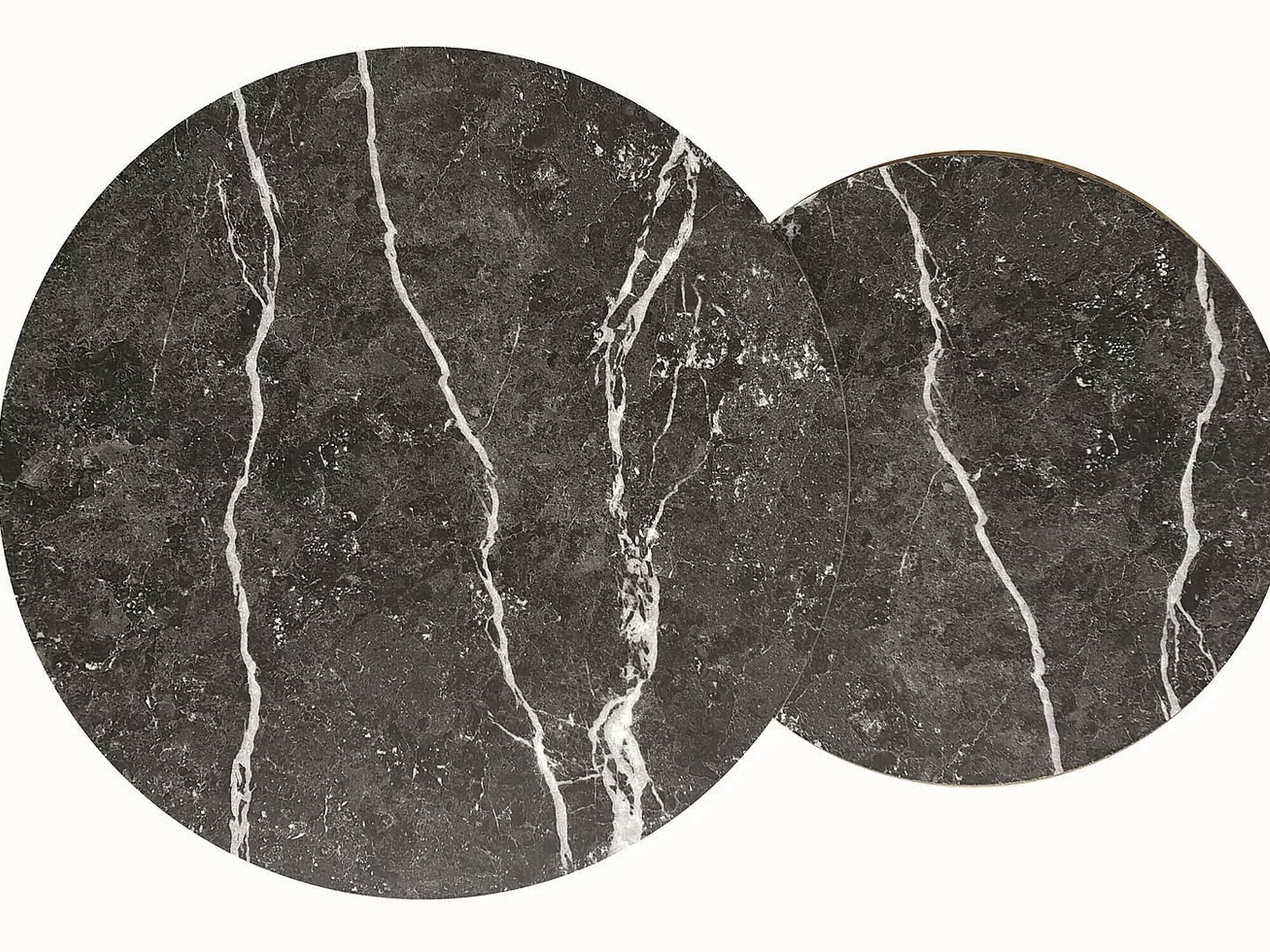 Žurnālu galdiņu komplekts Detroit 397 (Melnais marmors)