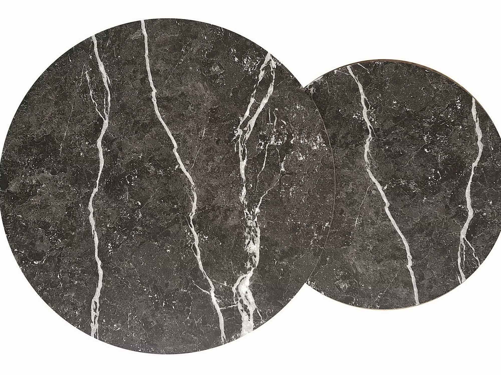 Žurnālu galdiņu komplekts Detroit 397 (Melnais marmors)