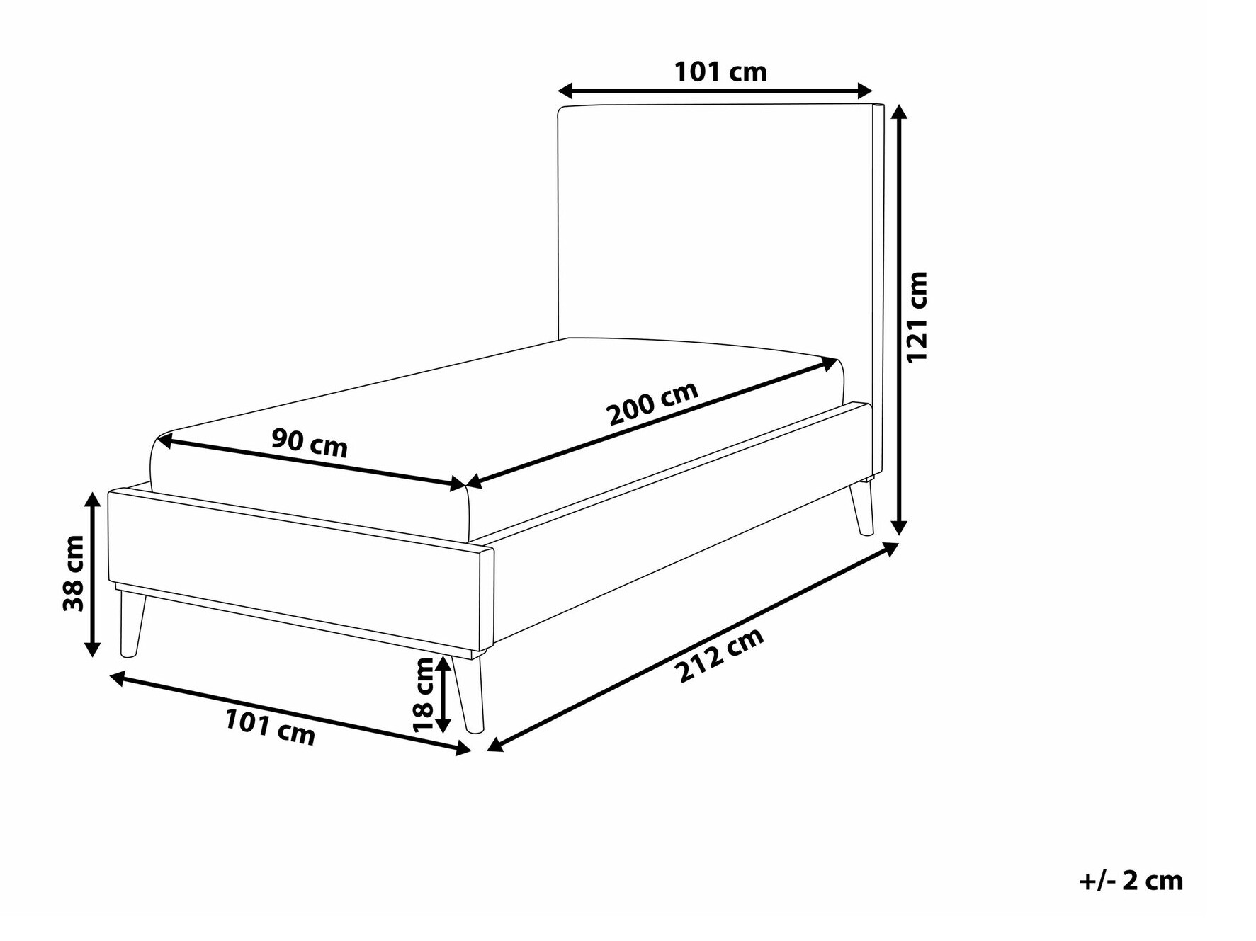 Кровать Berwyn 1603 (Светло-серый)