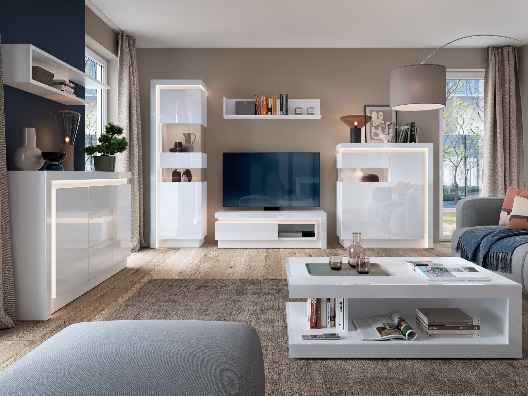 Kumode Feldeli 103 (Balts + Glancēts balts)