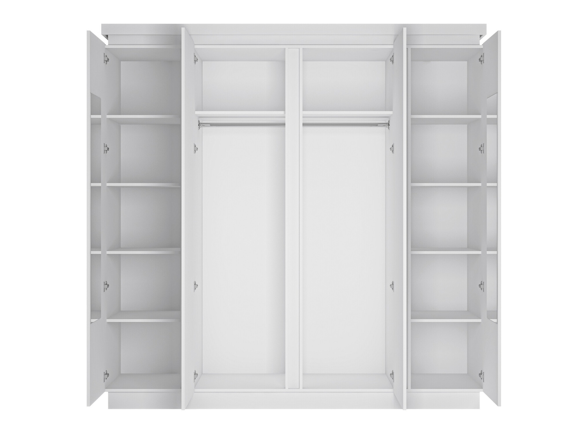 Шкаф Feldeli 116 (Белый + Глянцевый белый)