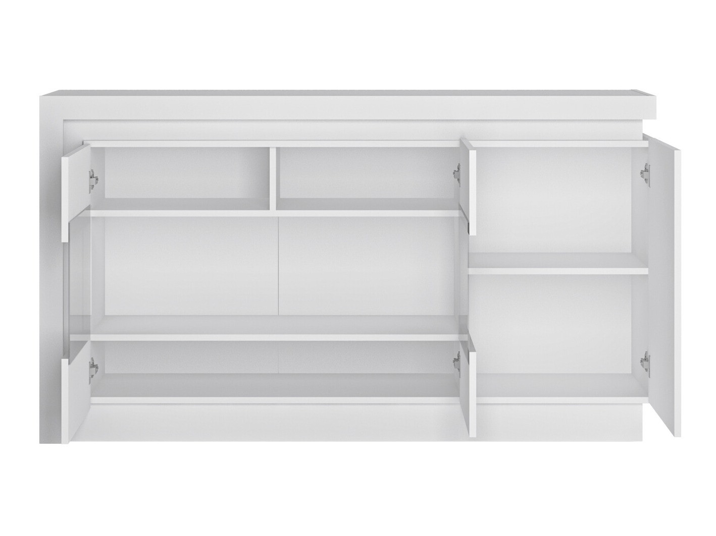 Skapis Feldeli 104 (Balts + Glancēts balts)