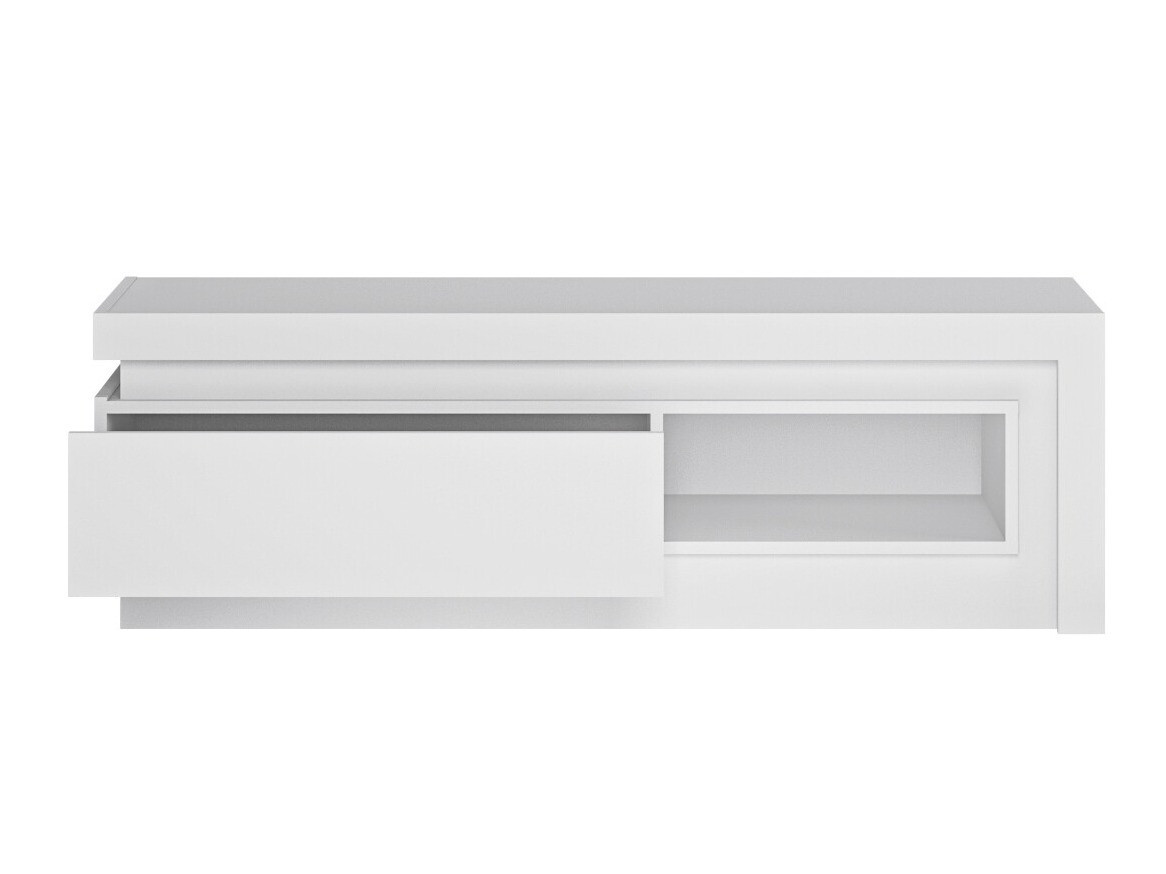 TV galds Feldeli 102 (Balts + Glancēts balts)