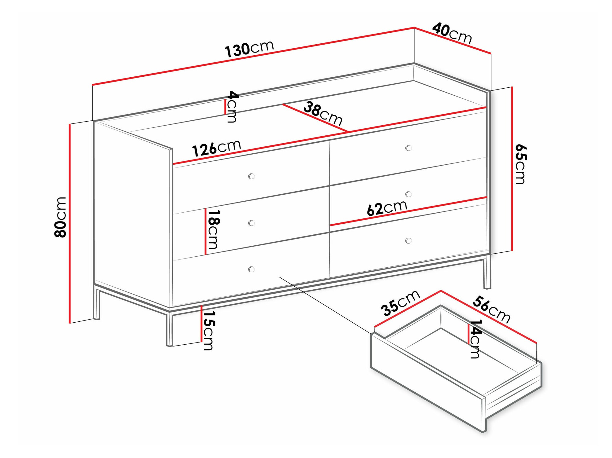 Kumode Comfivo Etmore 101 (Pelēks)
