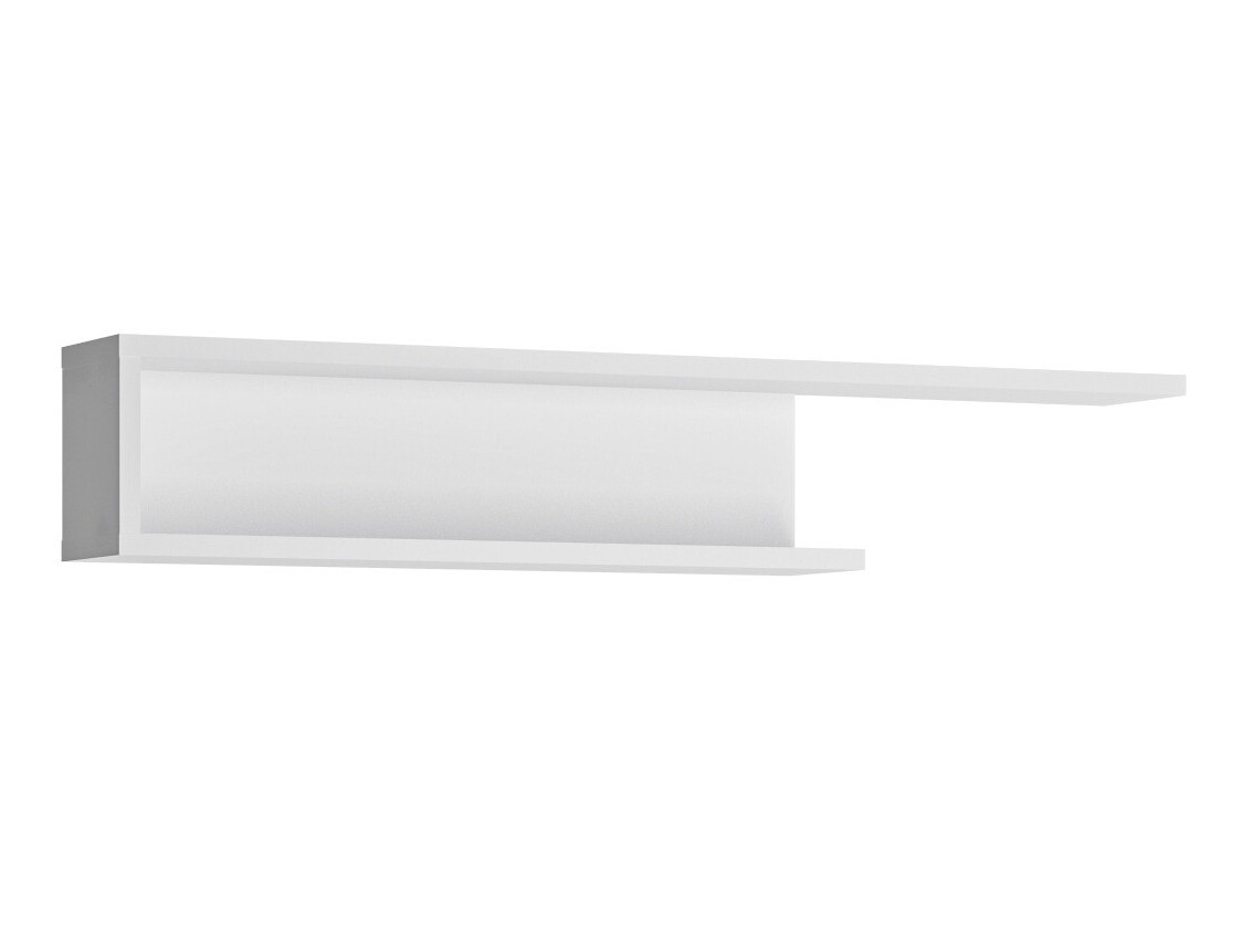 Настенная полка Feldeli 109 (Белый + Глянцевый белый)