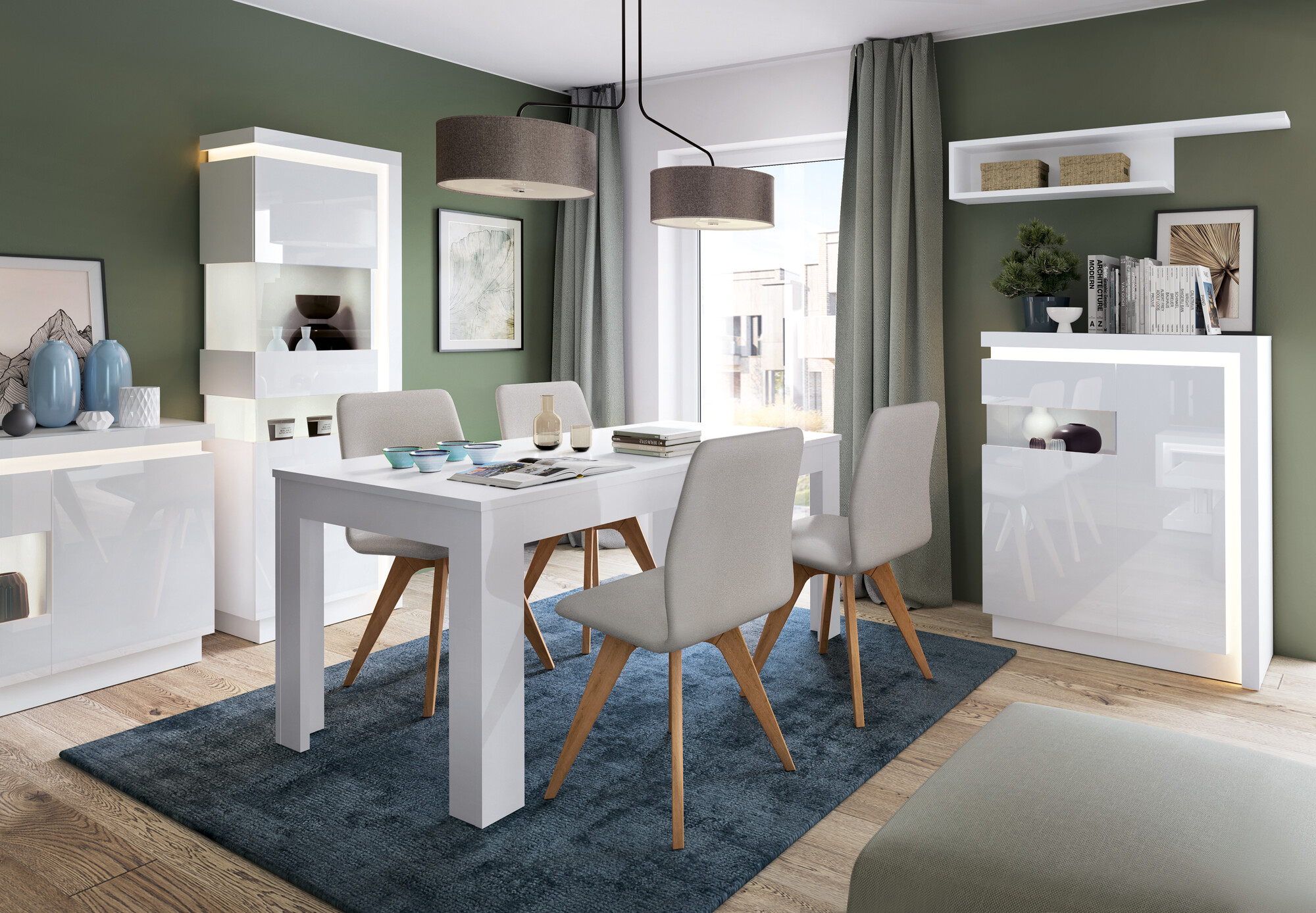 Piekarams plaukts Feldeli 109 (Balts + Glancēts balts)