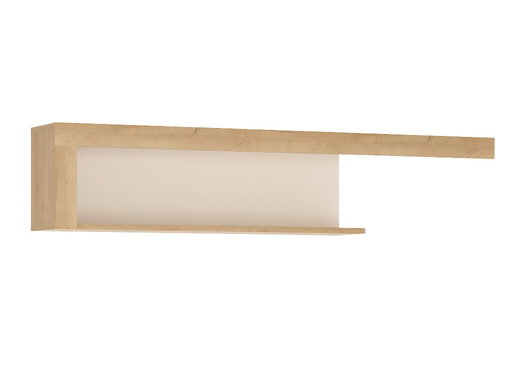 Piekarams plaukts Feldeli 114 (Riviera ozols + Glancēts balts)