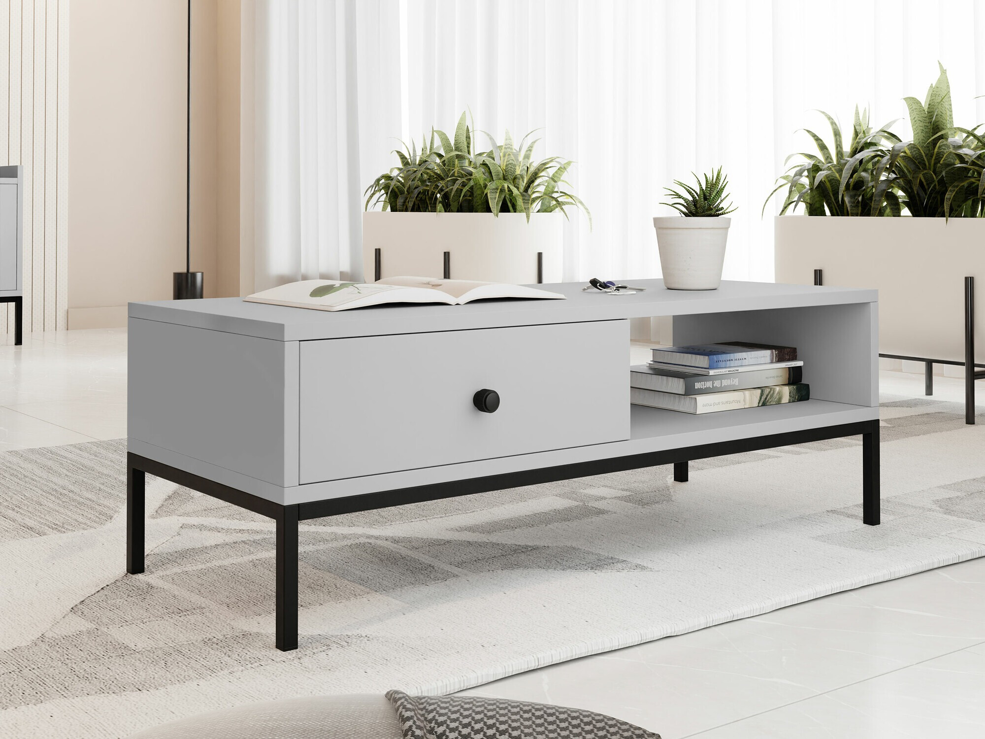 Журнальный столик Comfivo Etmore 102 (Серый)