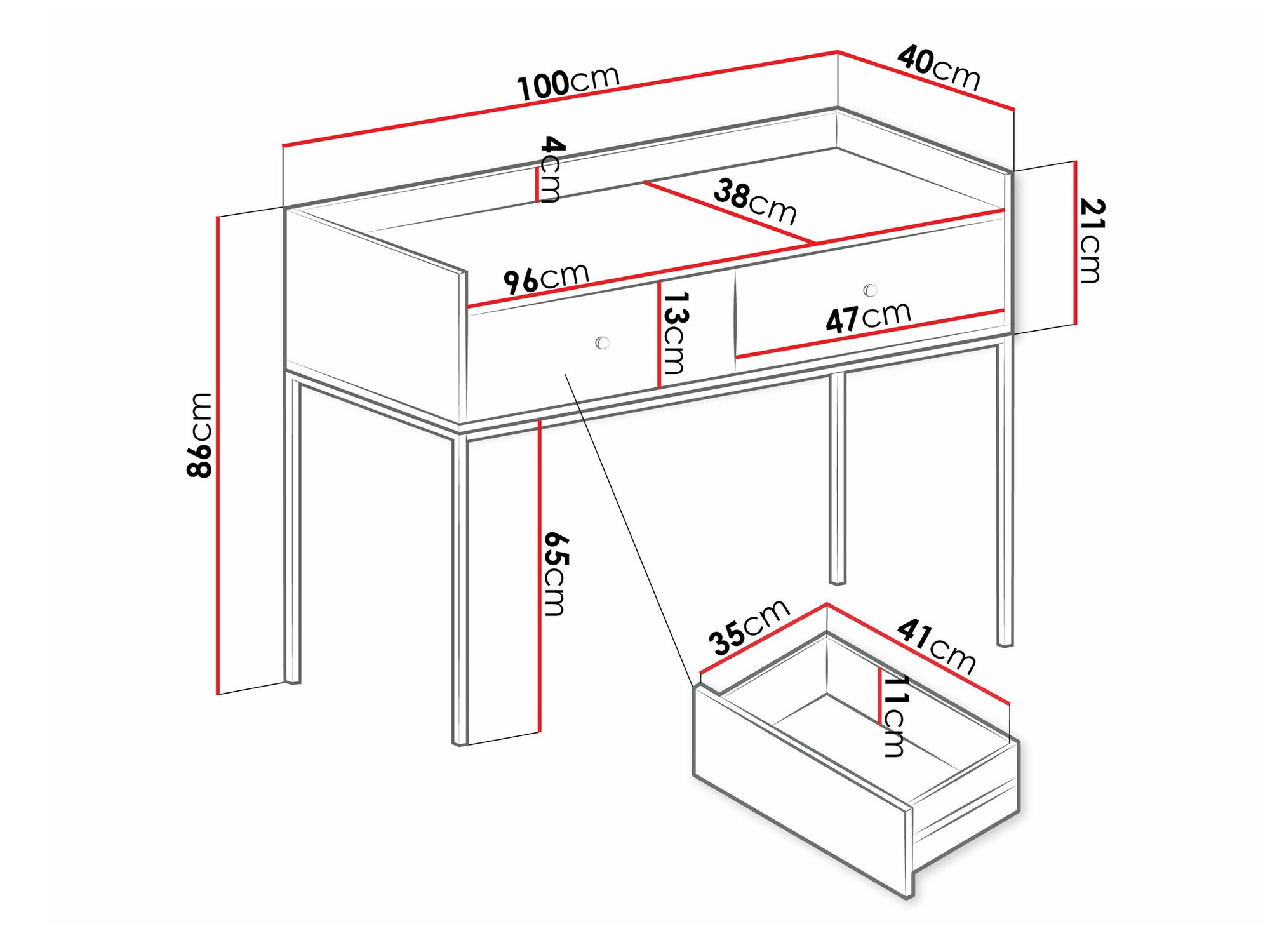 Консоль Comfivo Etmore 106 (Серый)