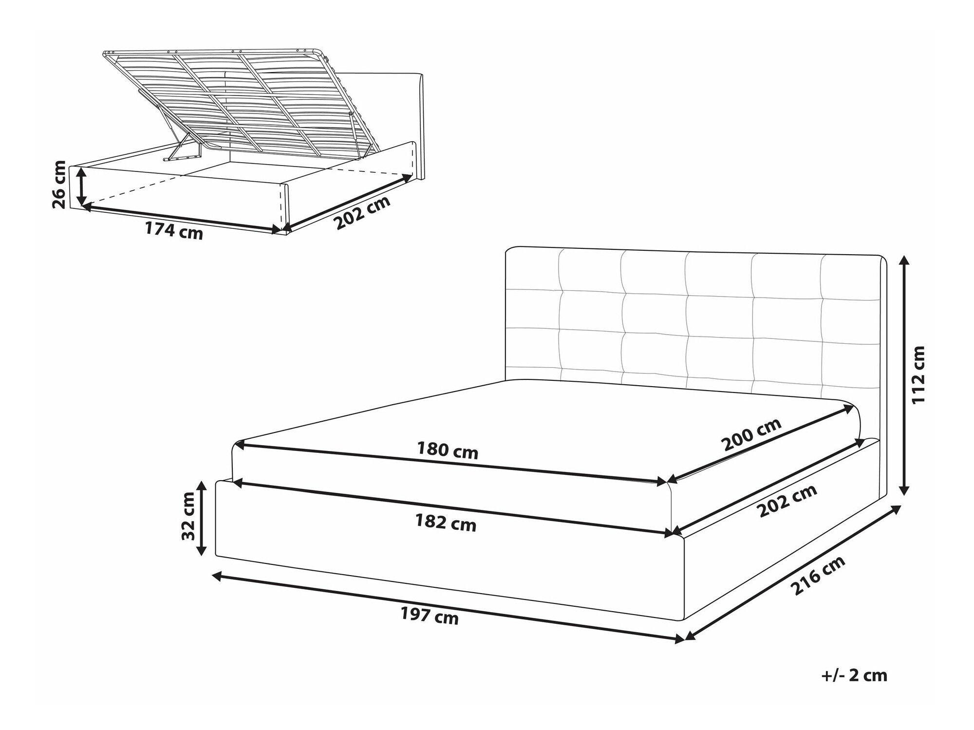 Кровать Berwyn 2008 (Светло-серый)