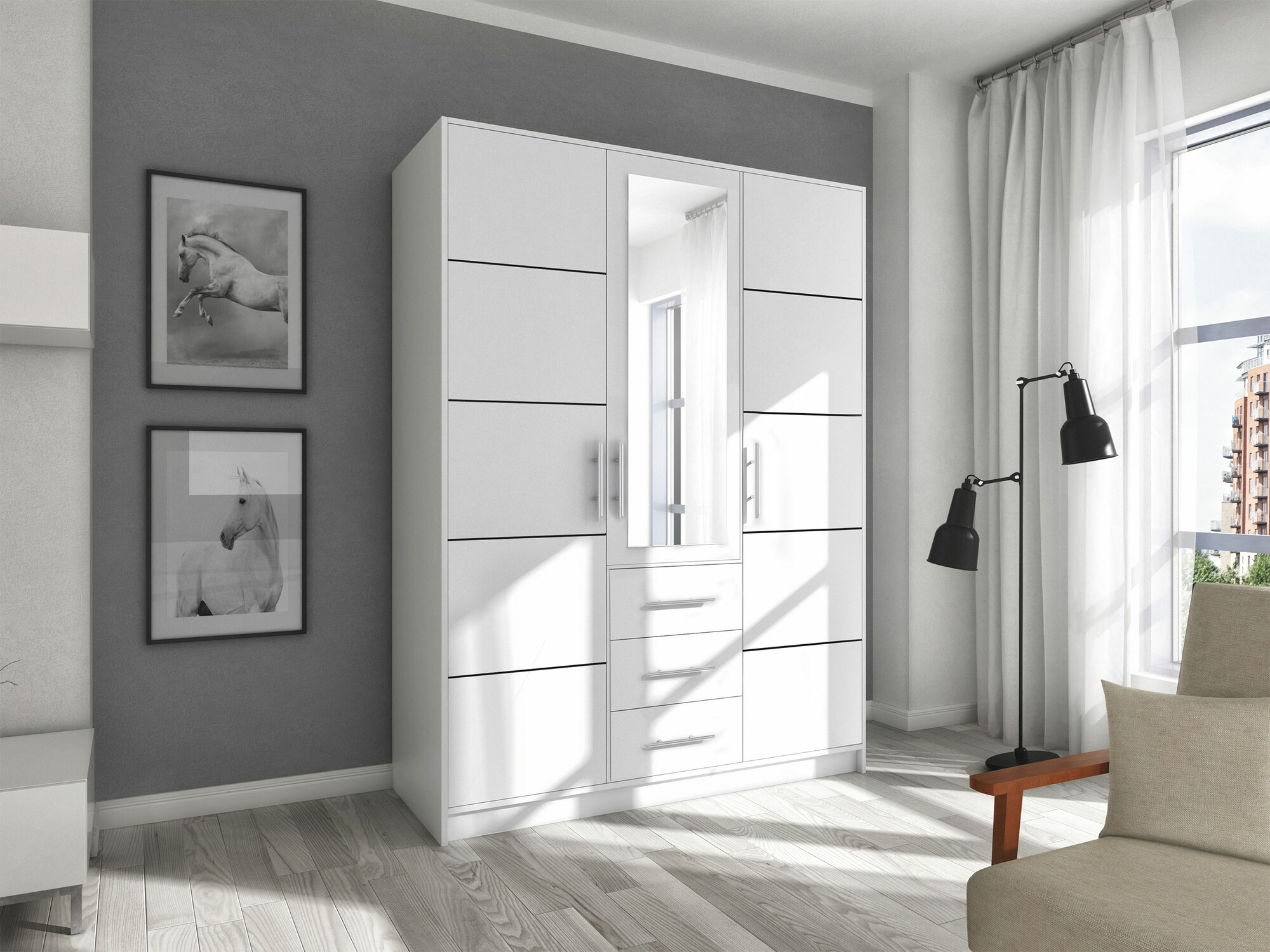 Шкаф Dortivu 148 (Белый)