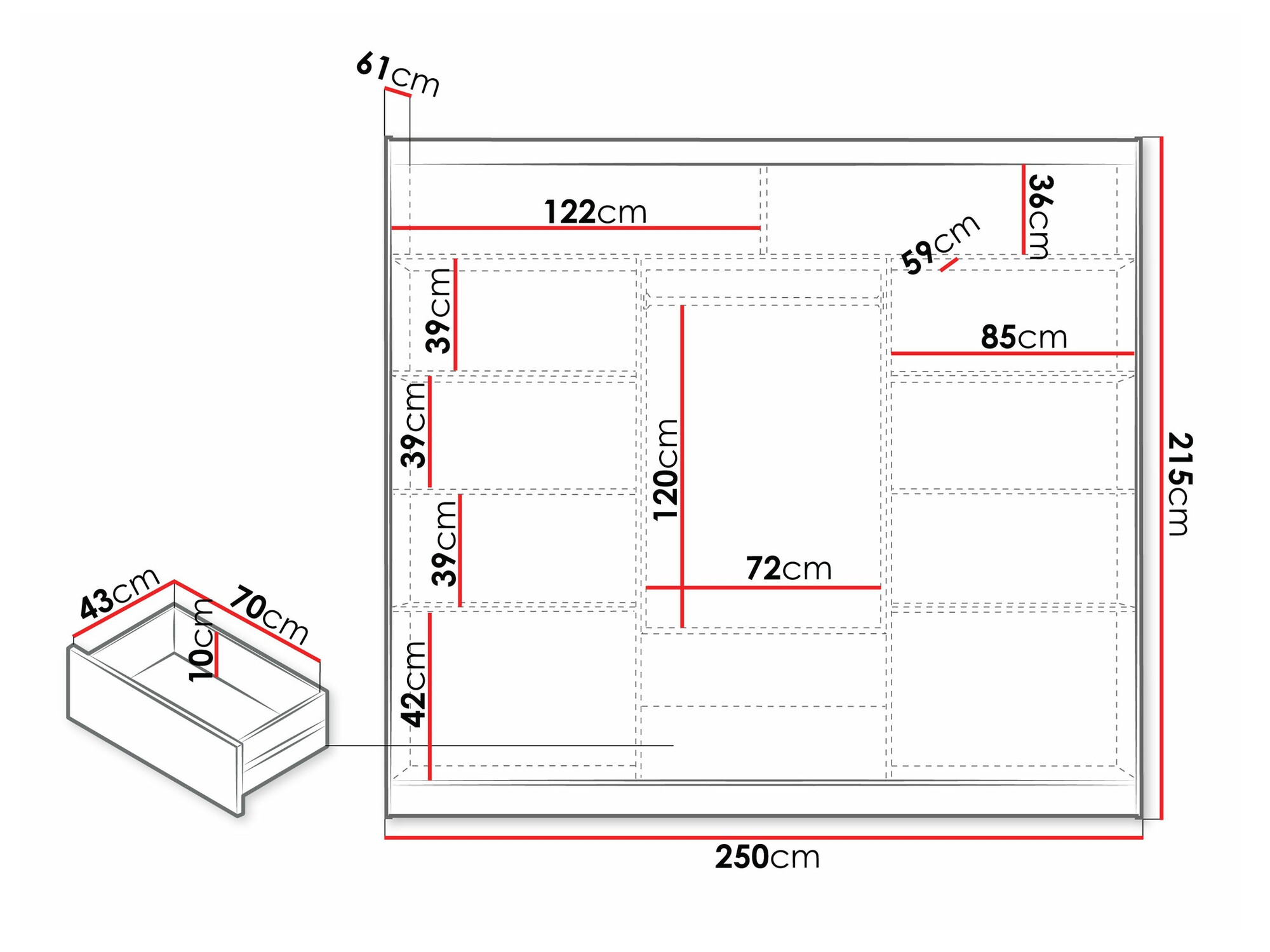 Шкаф Honolulu 233