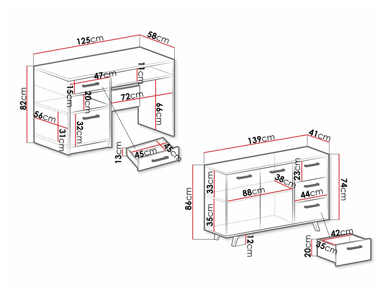 Мебельный гарнитур Dortivu 149 (Фиолетовый)