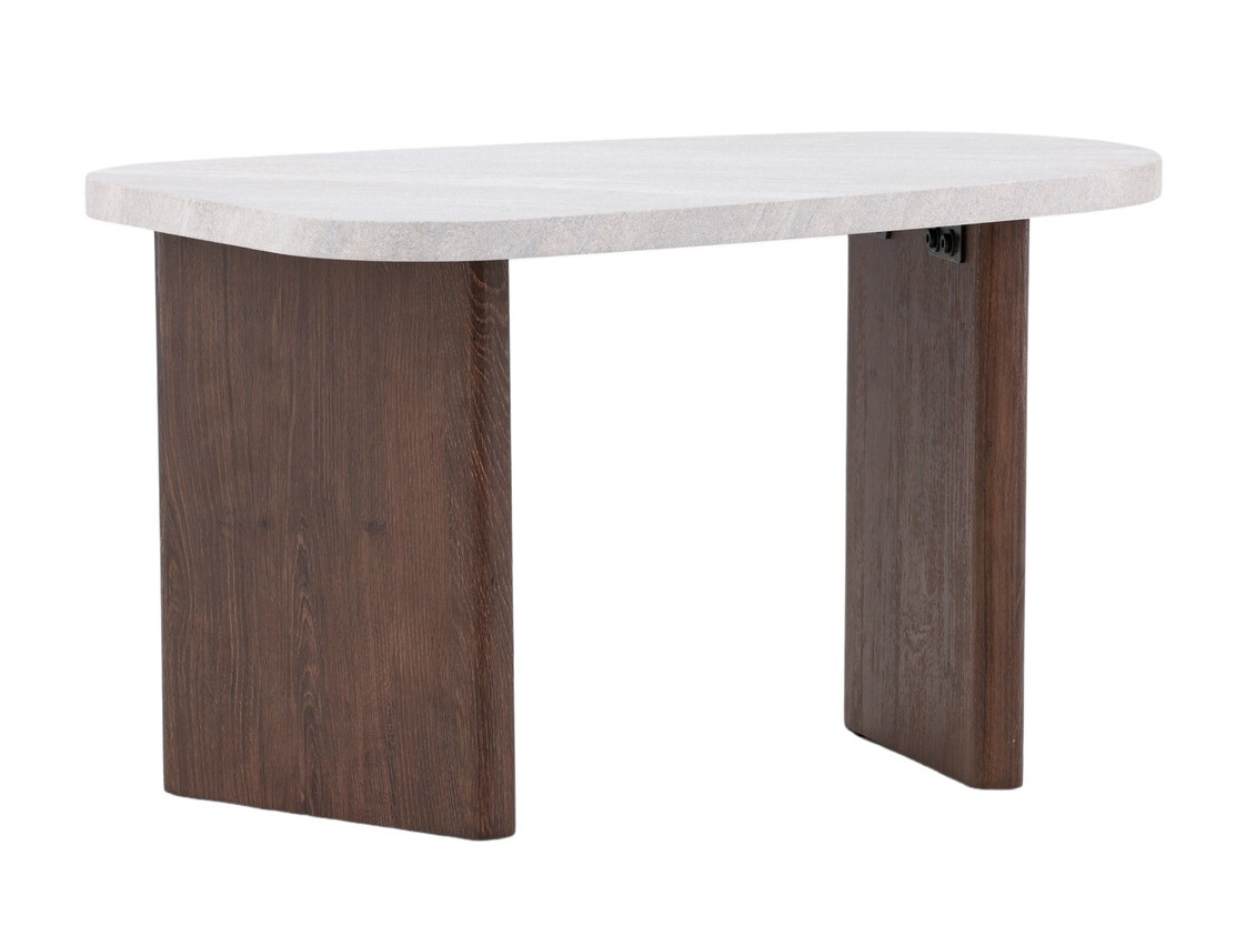 Žurnālu galdiņš Dallas 4214 (Gaiši pelēks + Brūns)