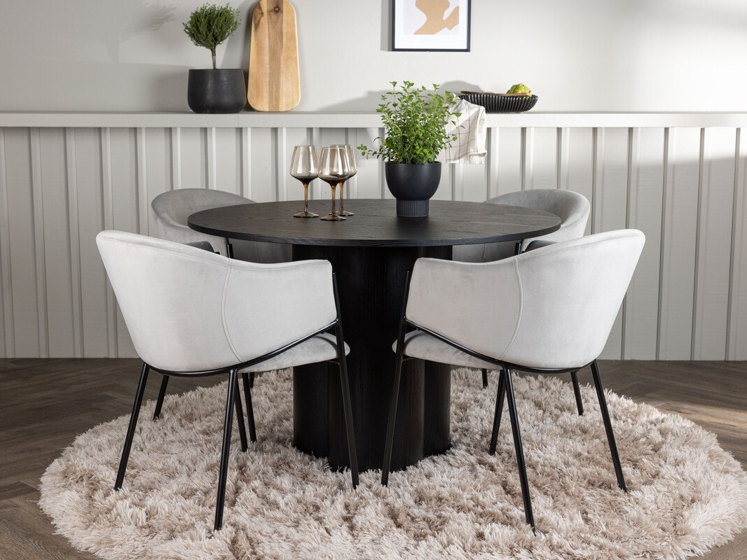 Ēdamistabas komplekts Dallas 4440 (Melns)