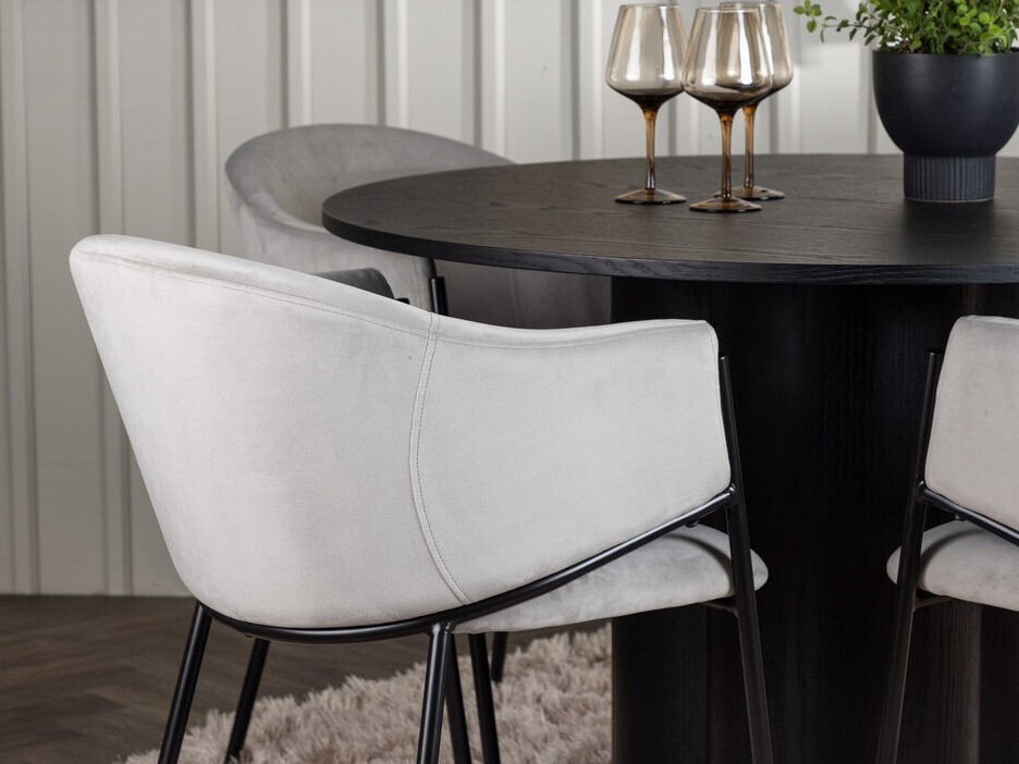 Ēdamistabas komplekts Dallas 4440 (Melns)