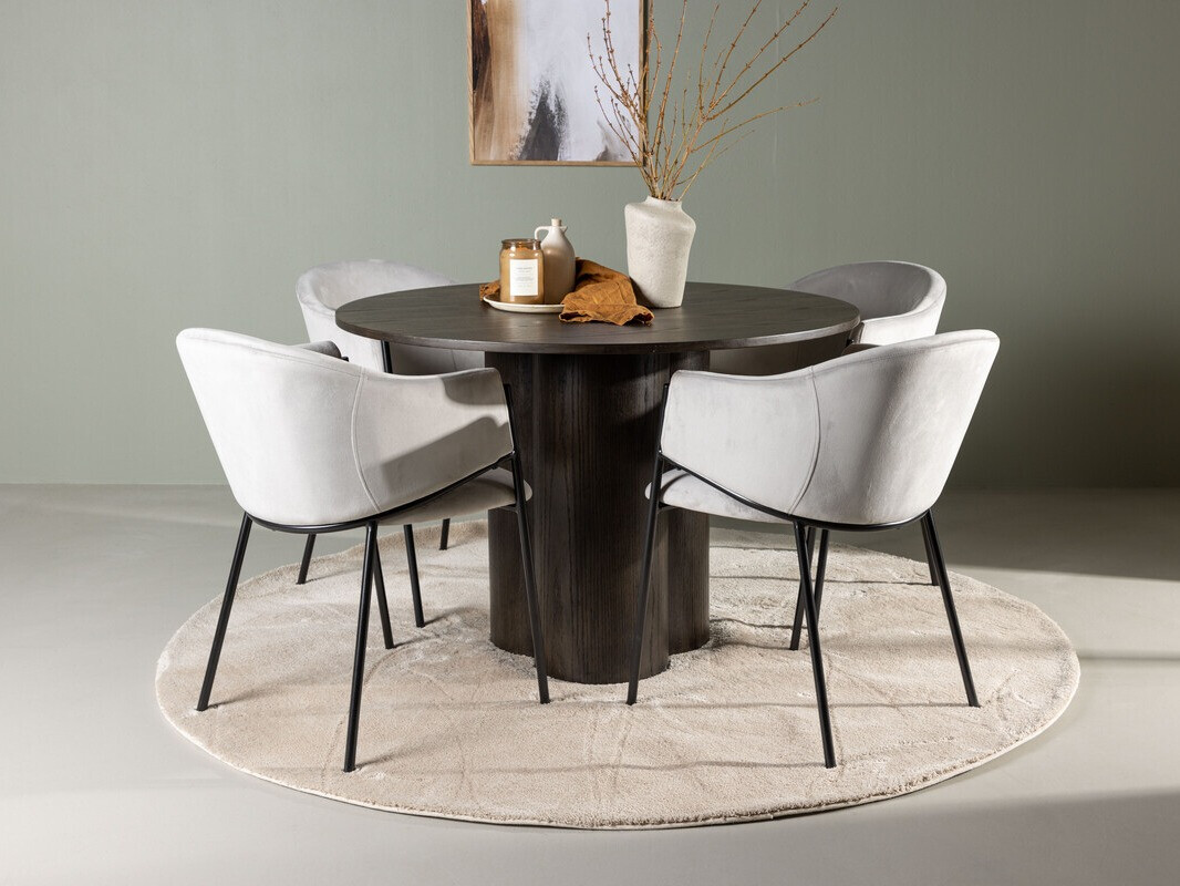 Ēdamistabas komplekts Dallas 4440 (Tumšs riekstkoks)