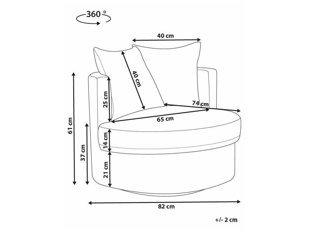 Кресло Berwyn 1420 (Светло-серый)