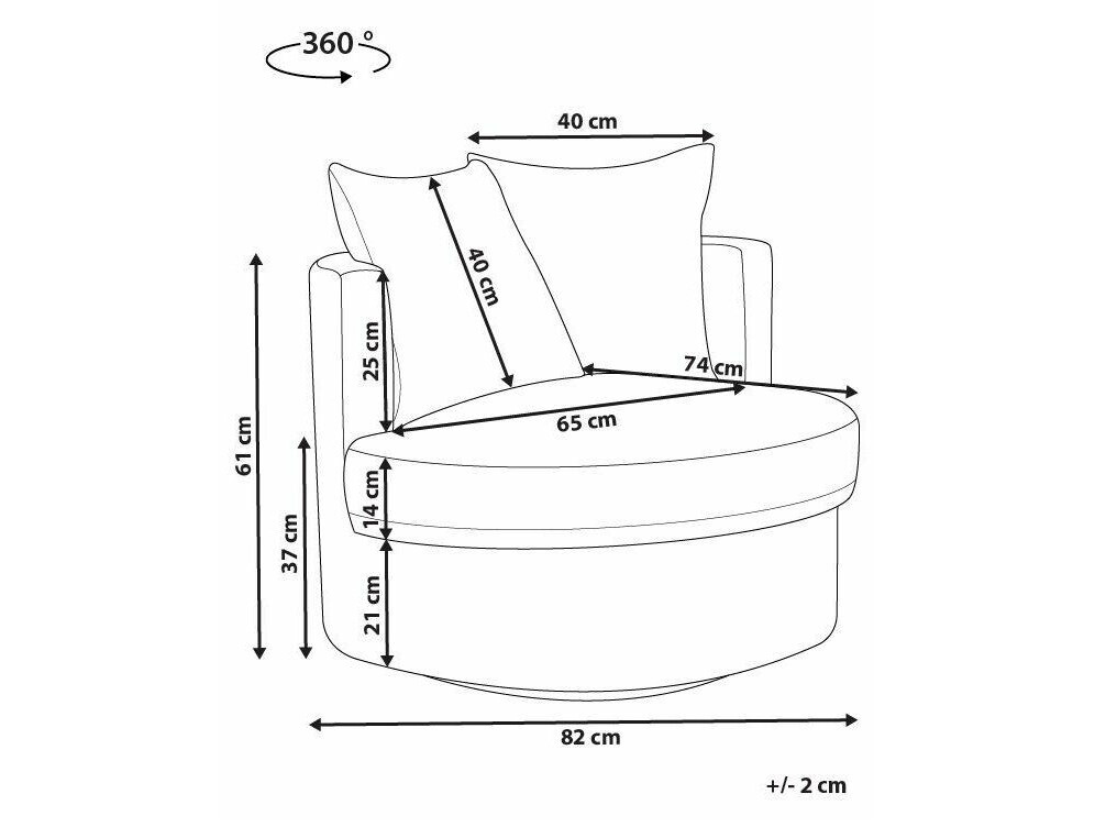 Krēsls Berwyn 1420 (Bēšs)