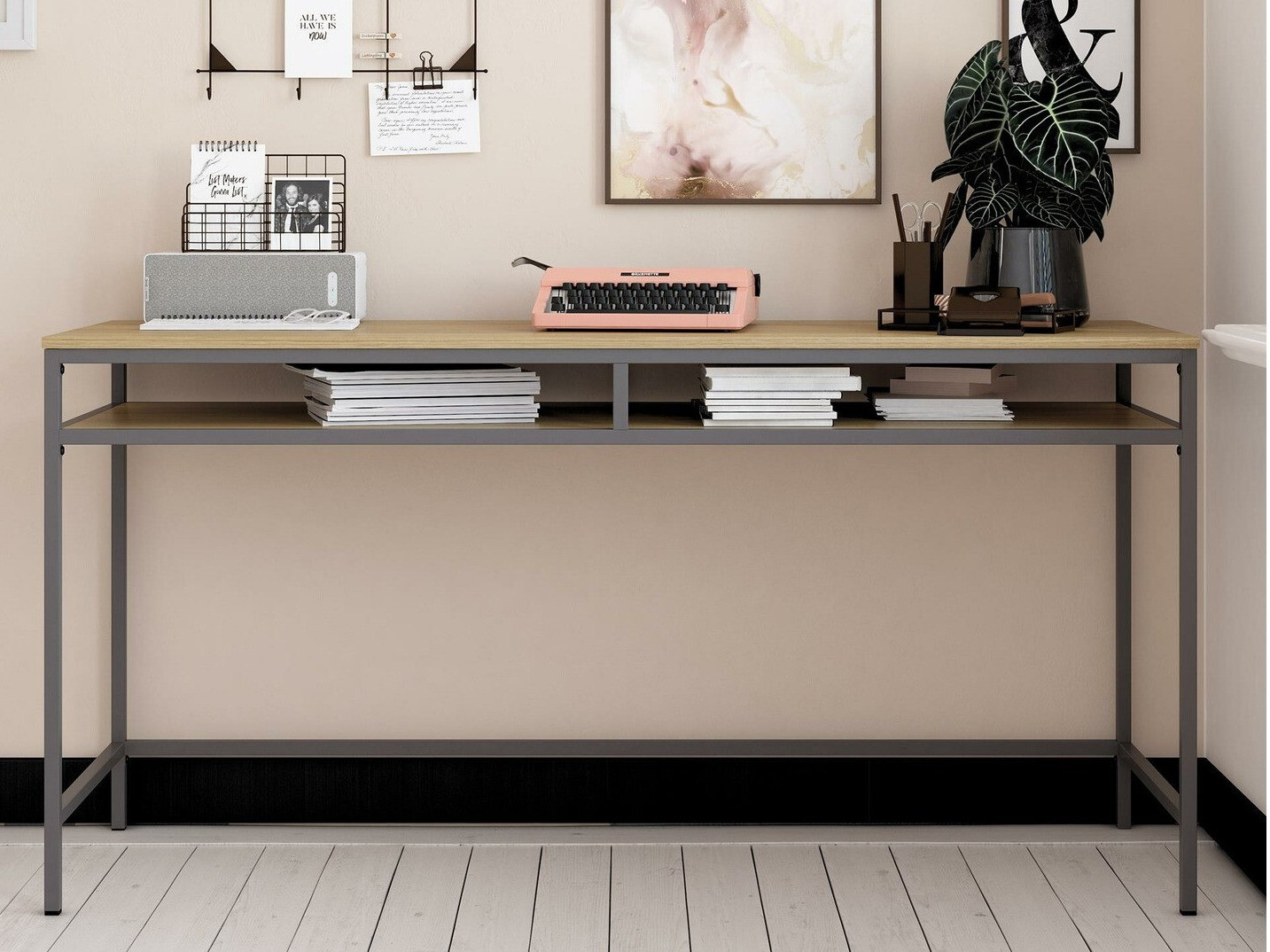 Rakstāmgalds Merfeli 104 (Pelēks + Ozols)