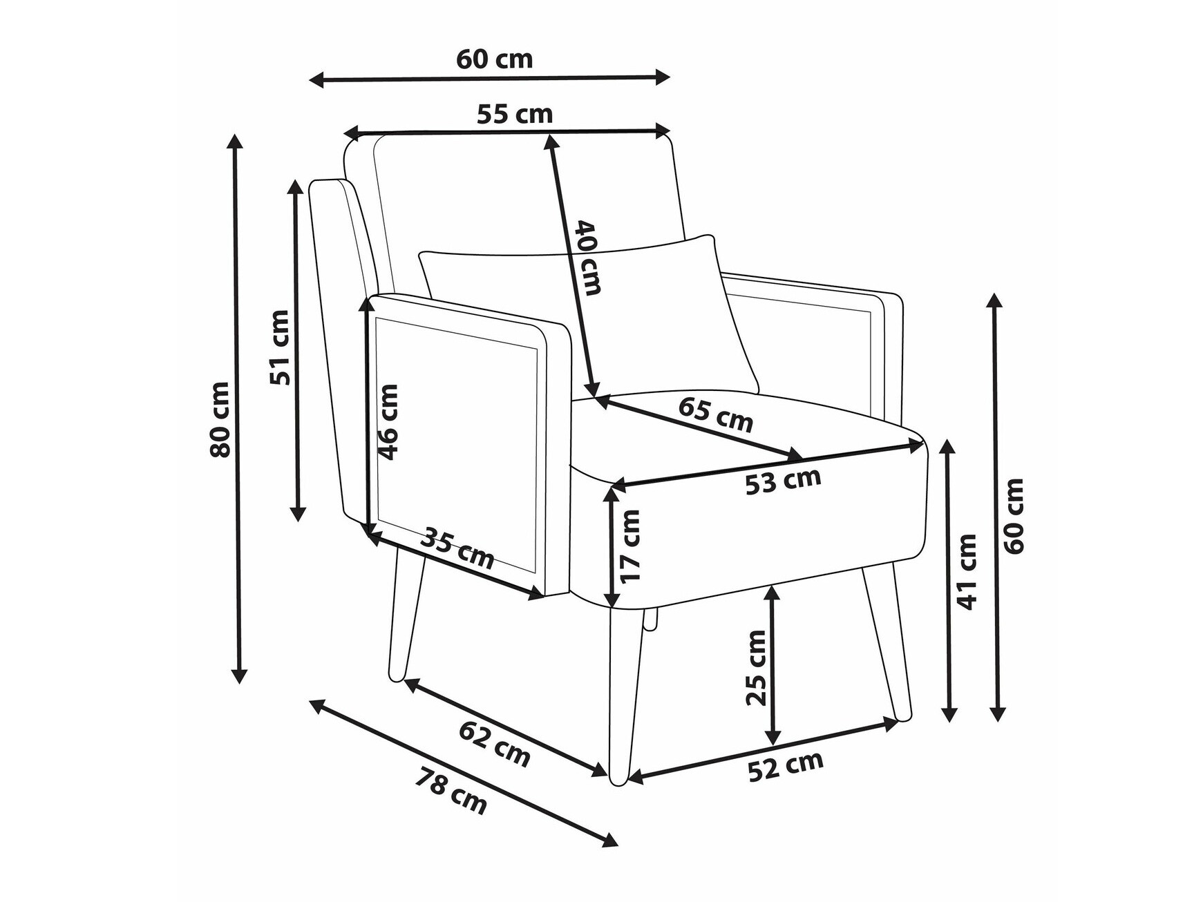 Кресло Berwyn 2026 (Зелёный + Чёрный)