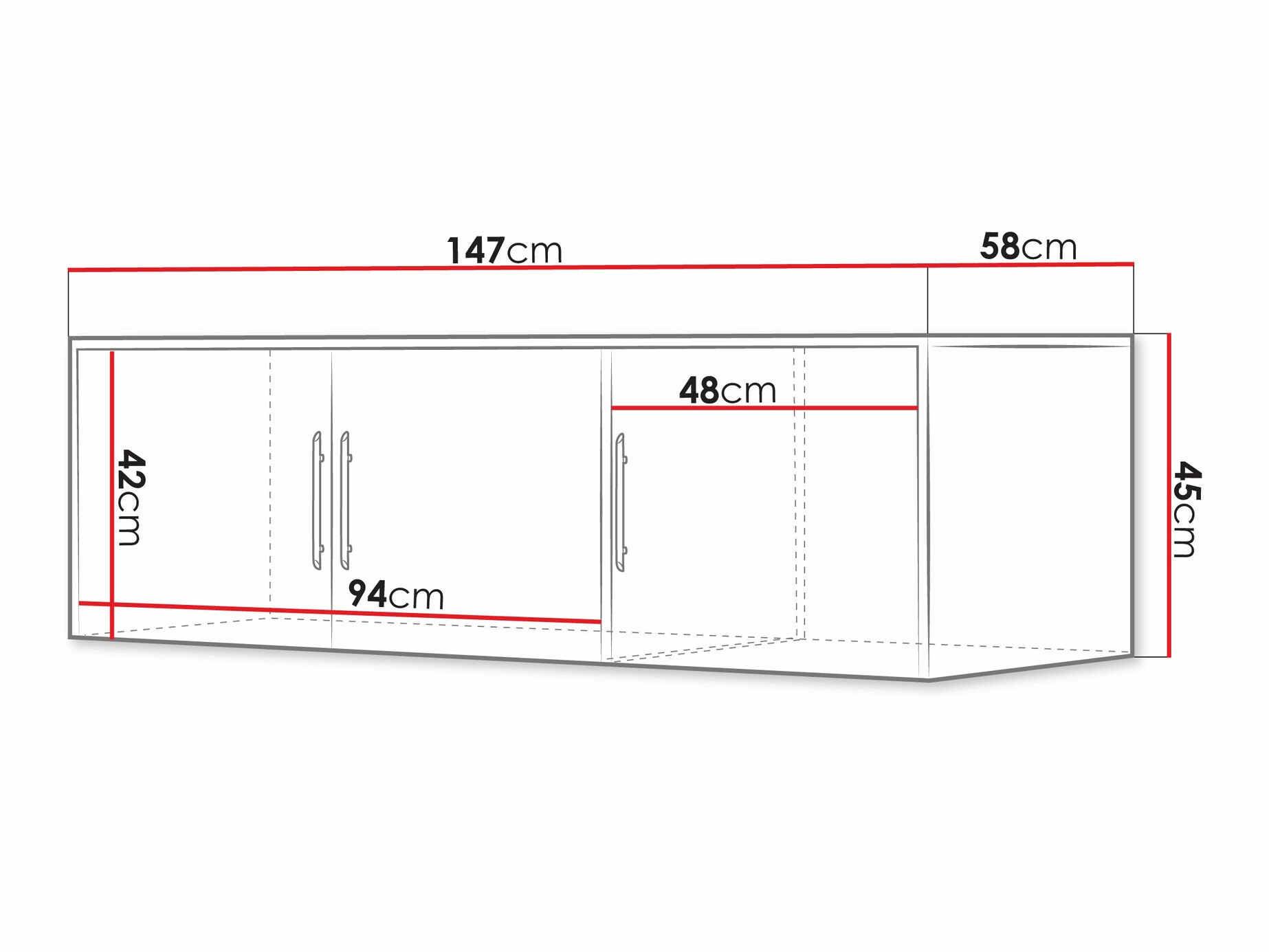 Шкаф Dortivu 153 (Веллингтон дуб)