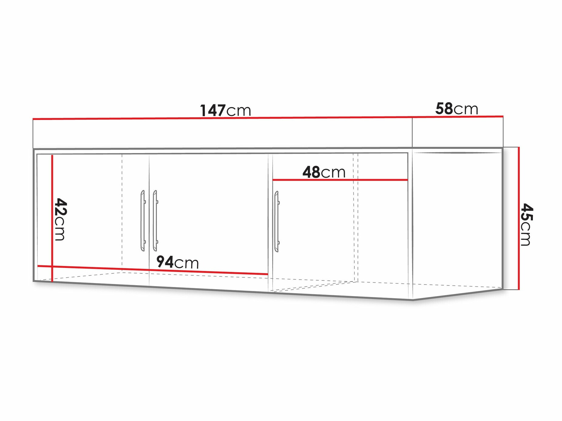 Шкафчик Dortivu 152 (Белый)