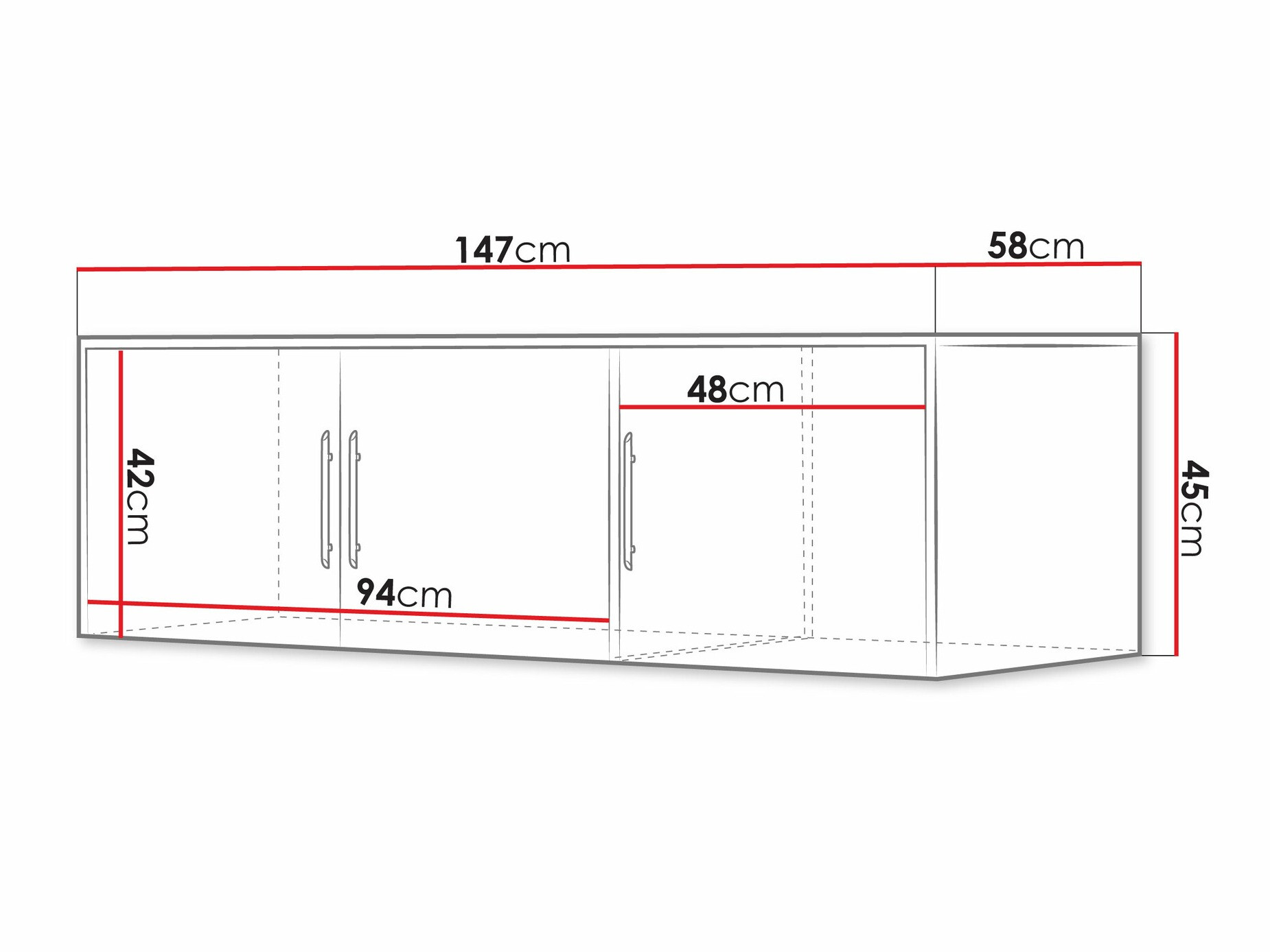 Skapis Dortivu 153 (Grafīts)