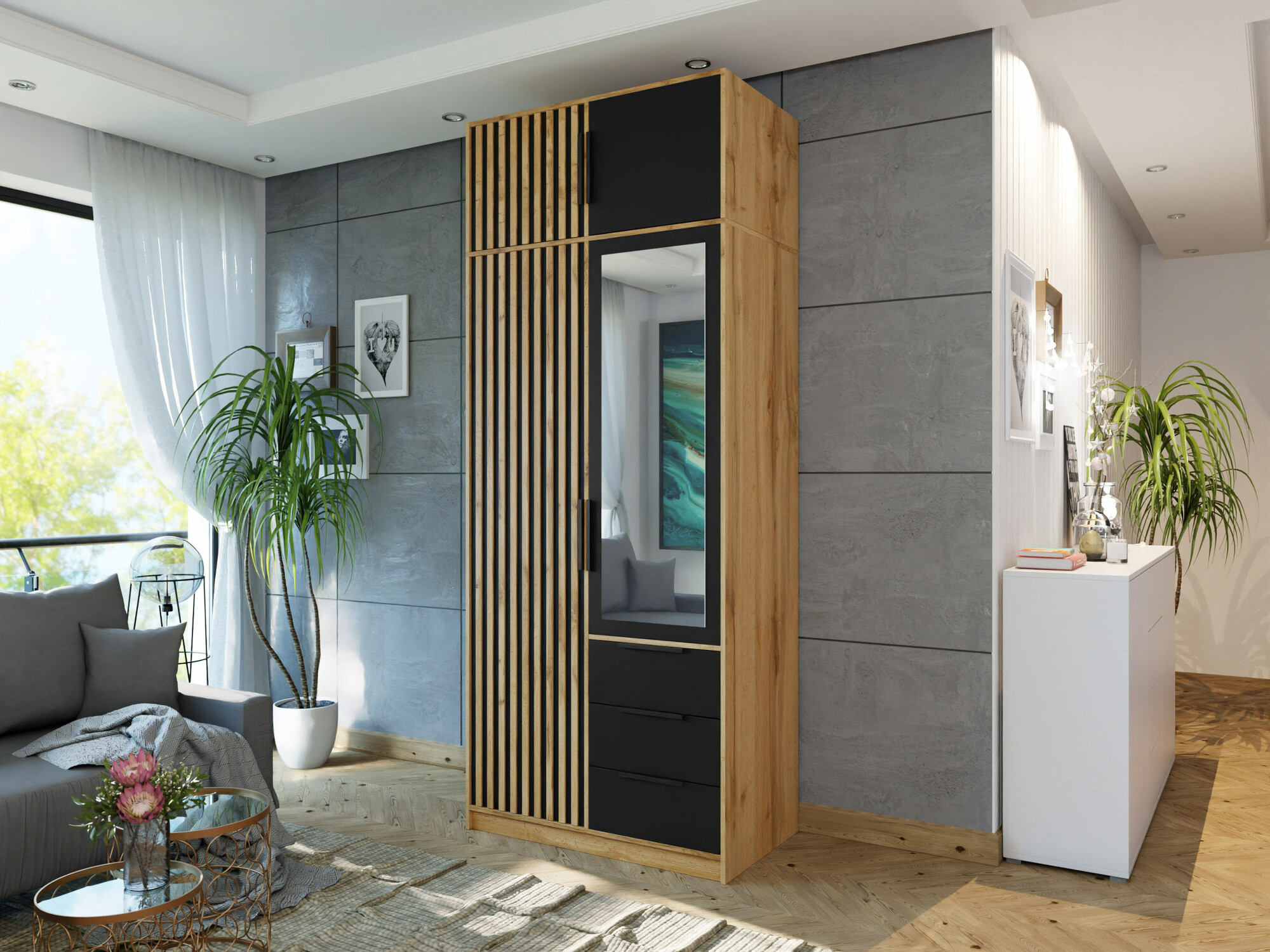 Skapis Collis (Votan ozols + Melns)