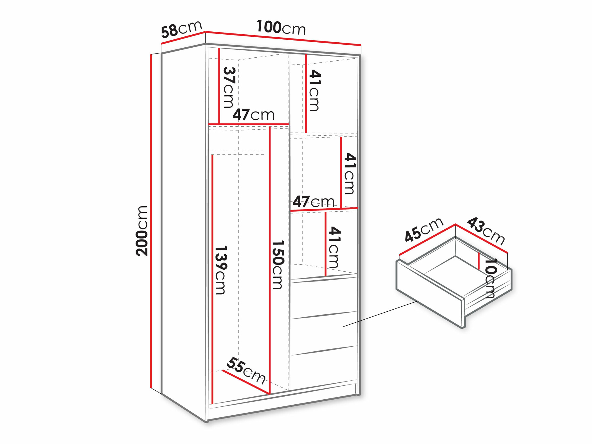 Skapis Collis (Votan ozols + Melns)