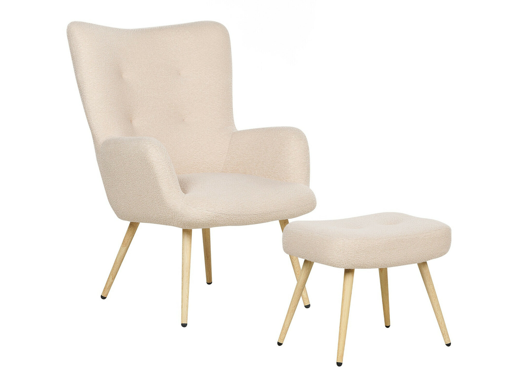 Кресло Berwyn 450 (Бежевый + Светлое дерево)