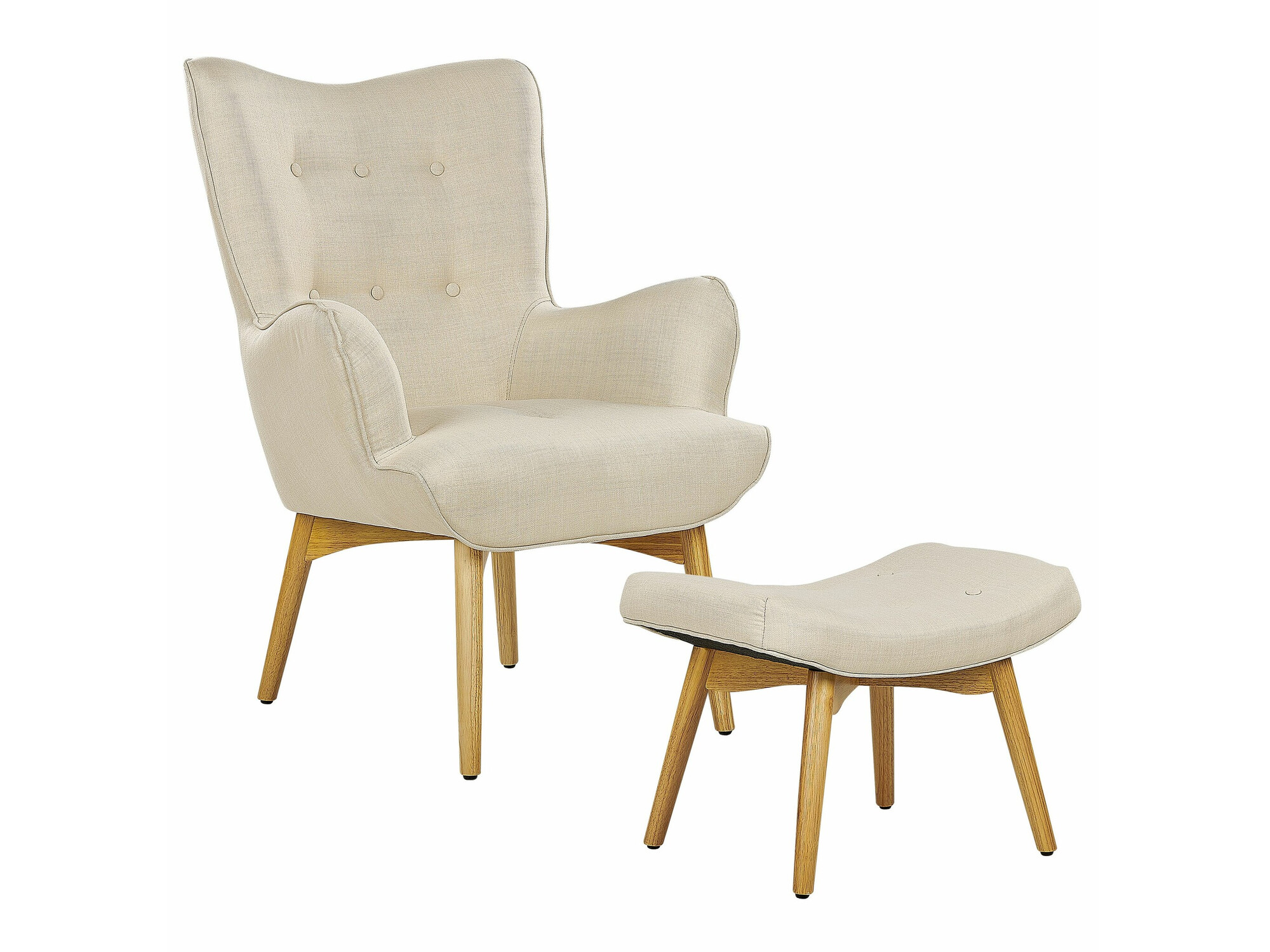 Кресло Berwyn 450 (Крем + Светлое дерево)